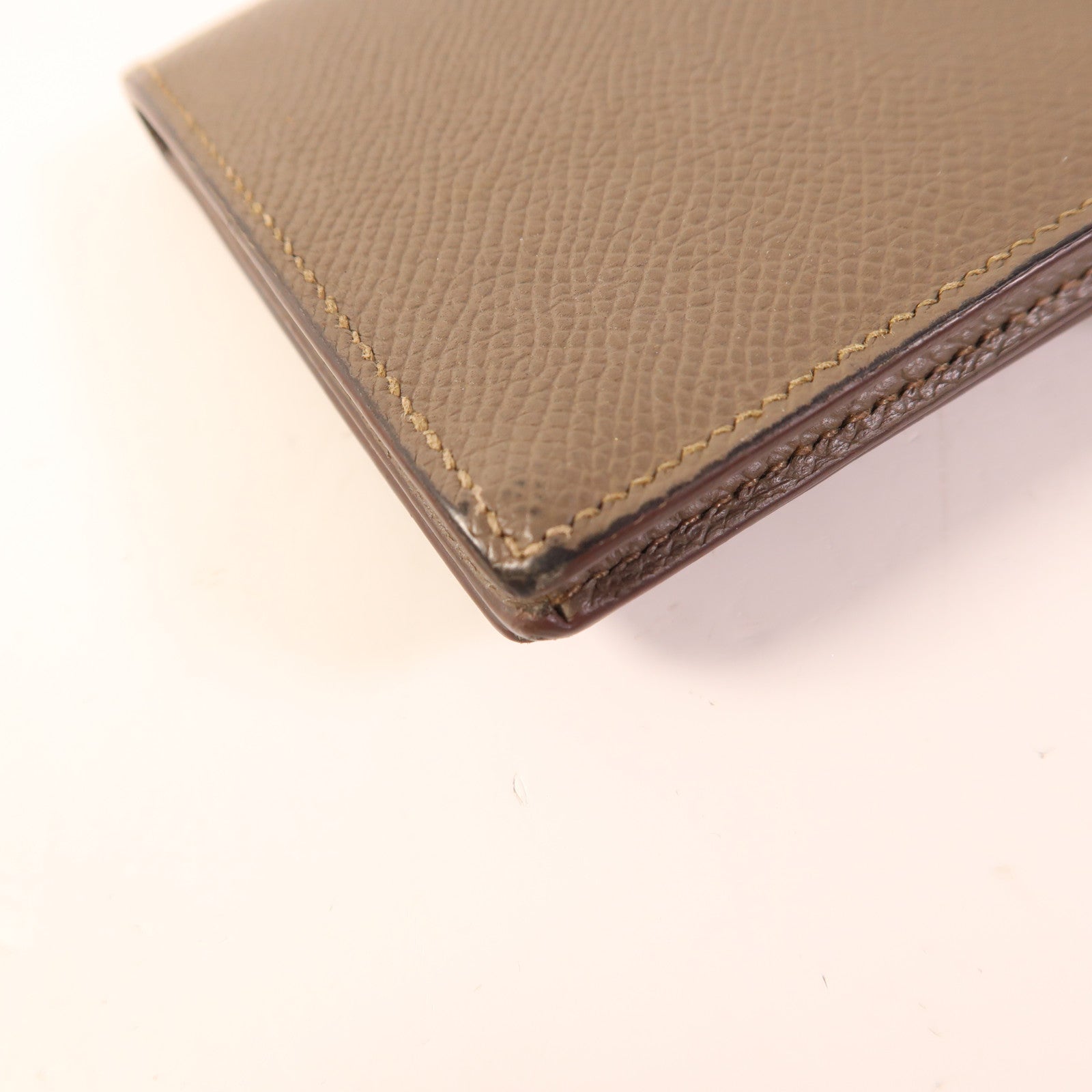 HERMES 【激減優惠】Epsom皮革Bearn Long Wallet銀扣錢包