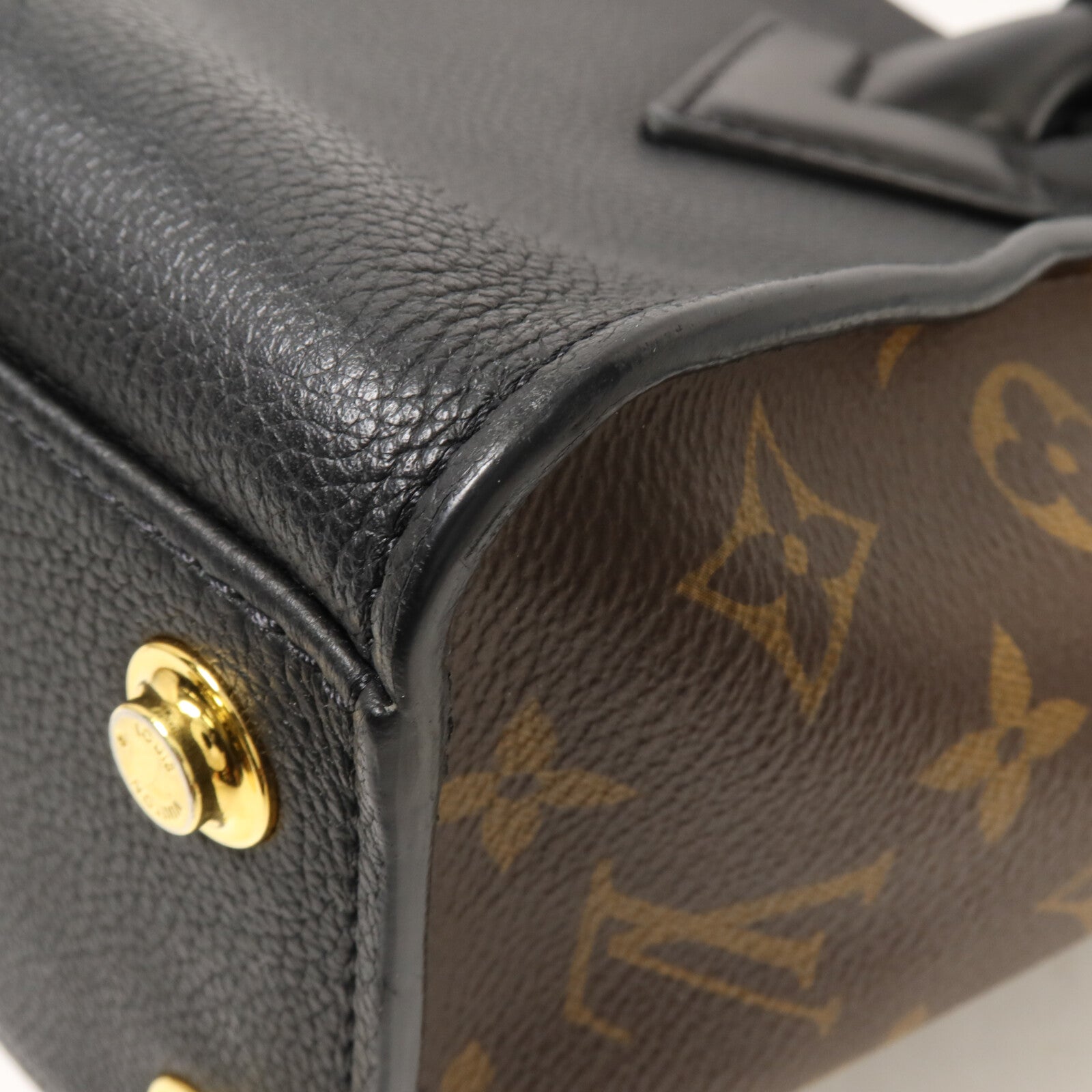 LOUIS VUITTON Monogram/牛皮皮革 On My Side PM手挽肩背兩用袋