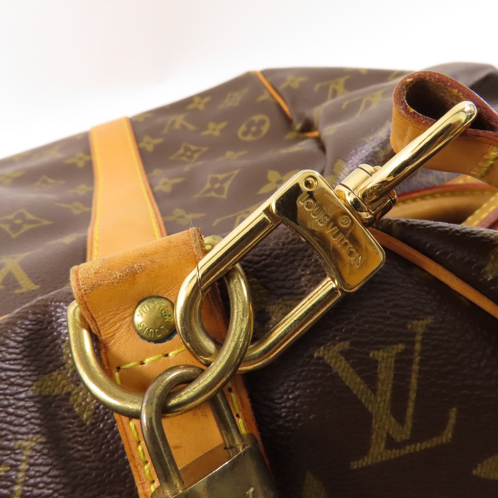 LOUIS VUITTON Monogram Keepall Bandouliere 45金扣手挽肩背兩用袋