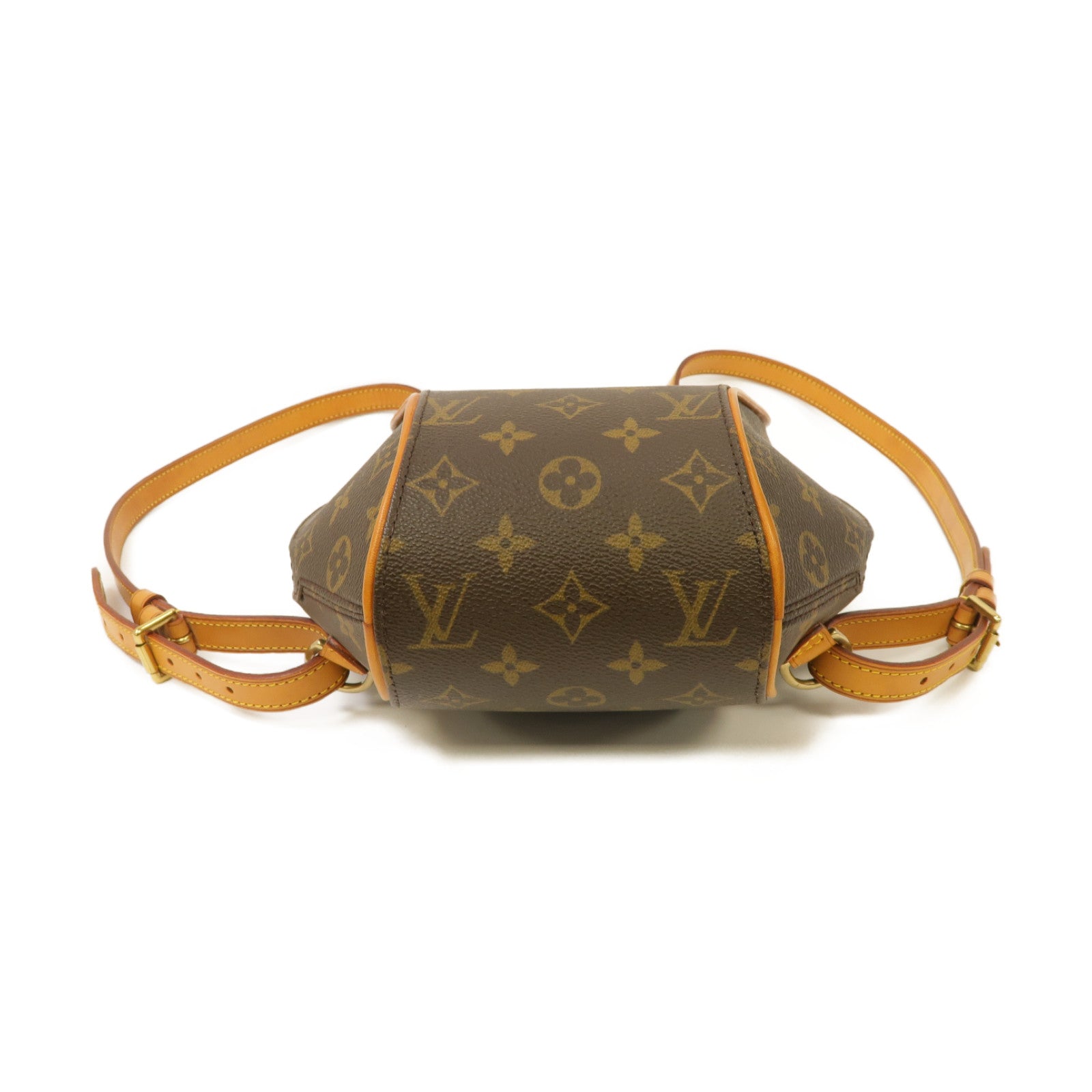 LOUIS VUITTON Monogram Ellipse Sac A Dos Backpack金扣背包棕色