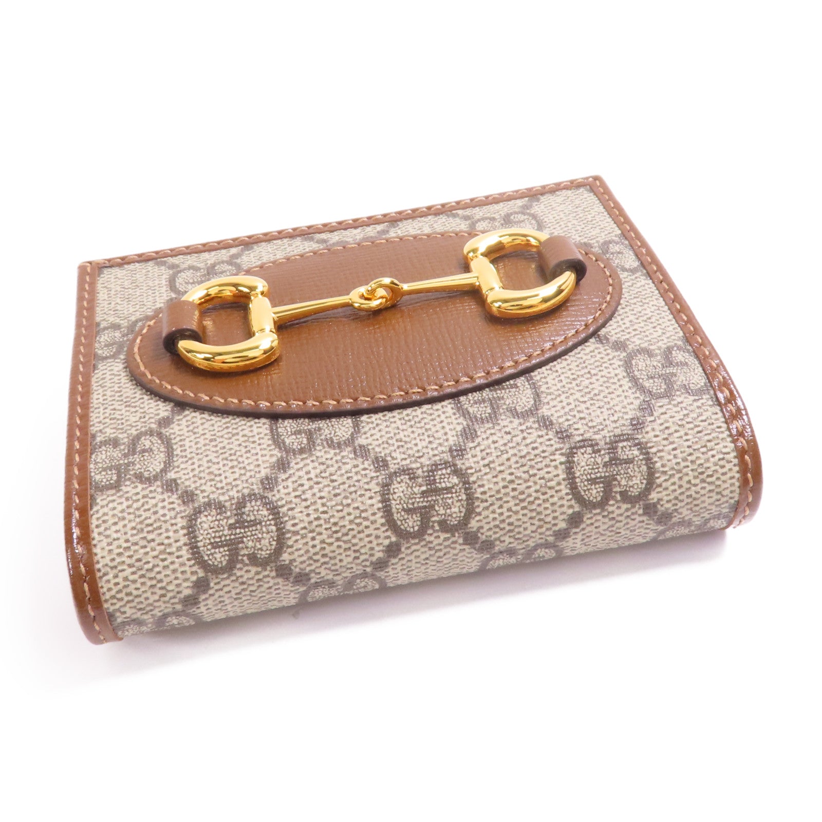 GUCCI 塗層帆布Wallet金扣錢包