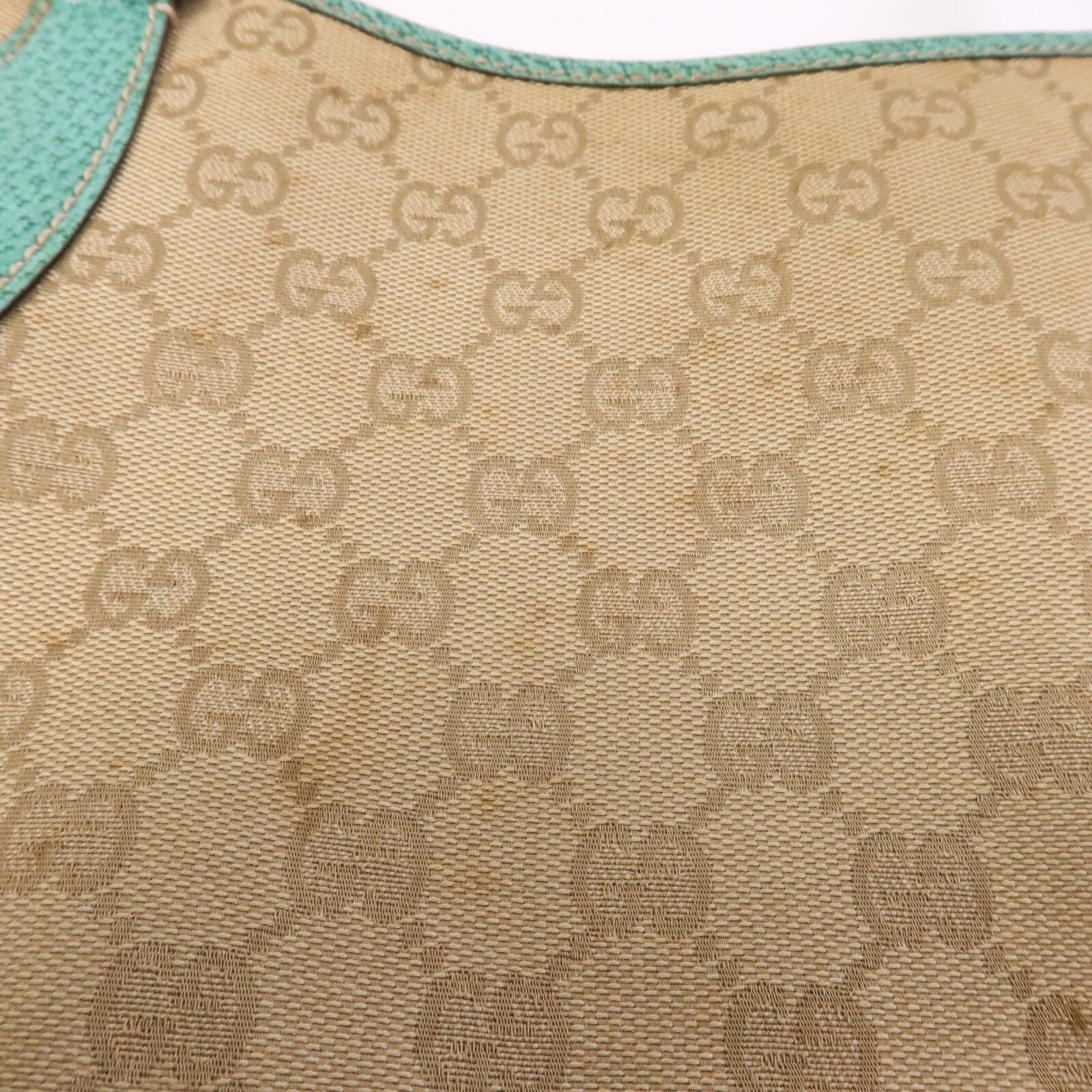 GUCCI 帆布Shoulder Bag銀扣手挽袋