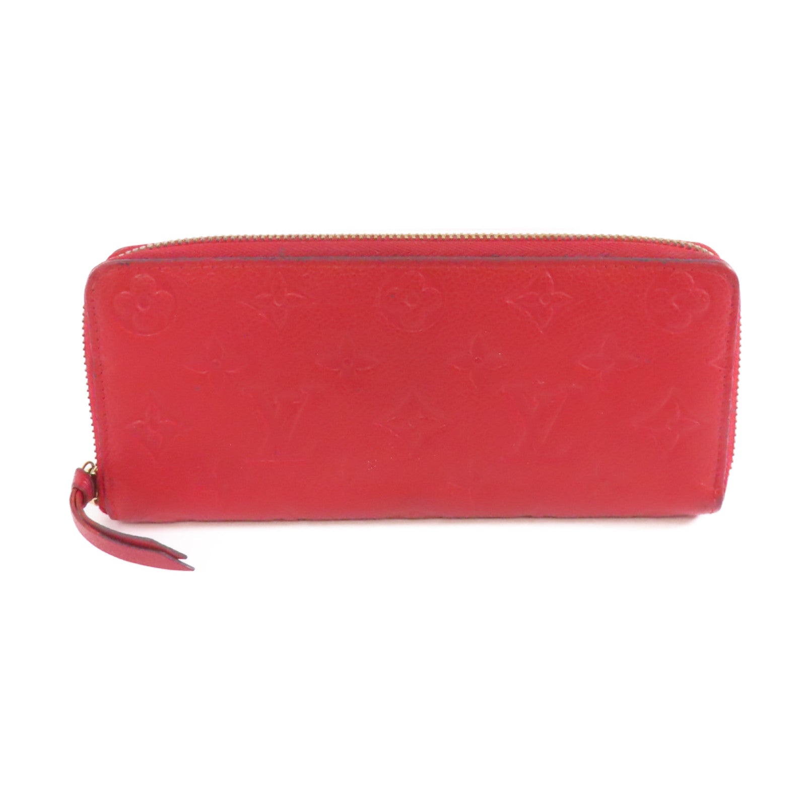 LOUIS VUITTON 【激減優惠】Monogram Empreinte Clemence Wallet金扣長錢包紅色