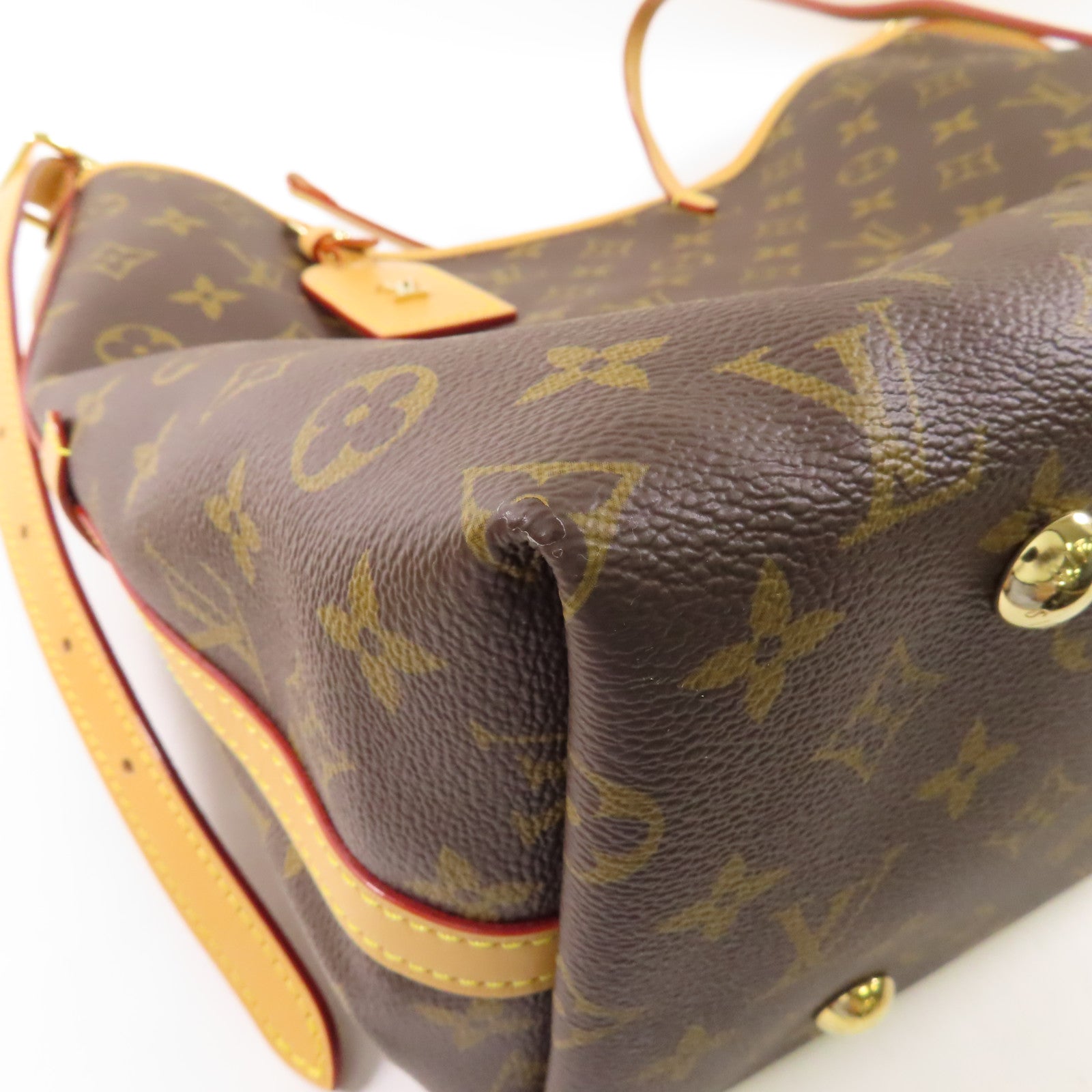 LOUIS VUITTON Monogram Carry All MM金扣肩背袋