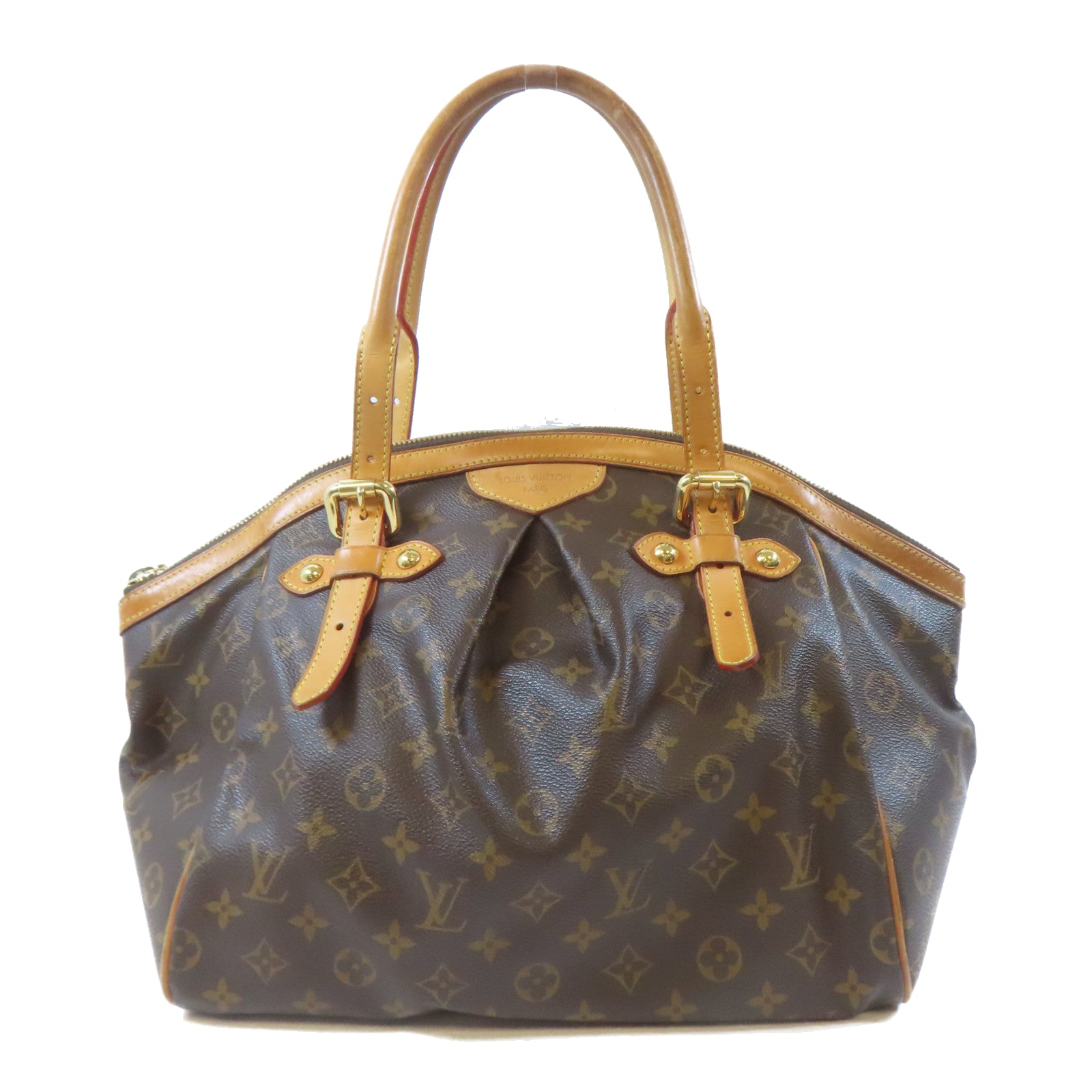 LOUIS VUITTON 【激減優惠】Monogram Tivoli GM金扣肩背袋啡色