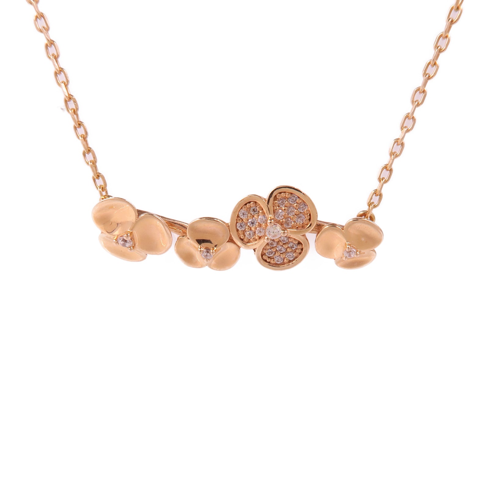 JEWELRY Diamond Necklace 14K Rose Gold