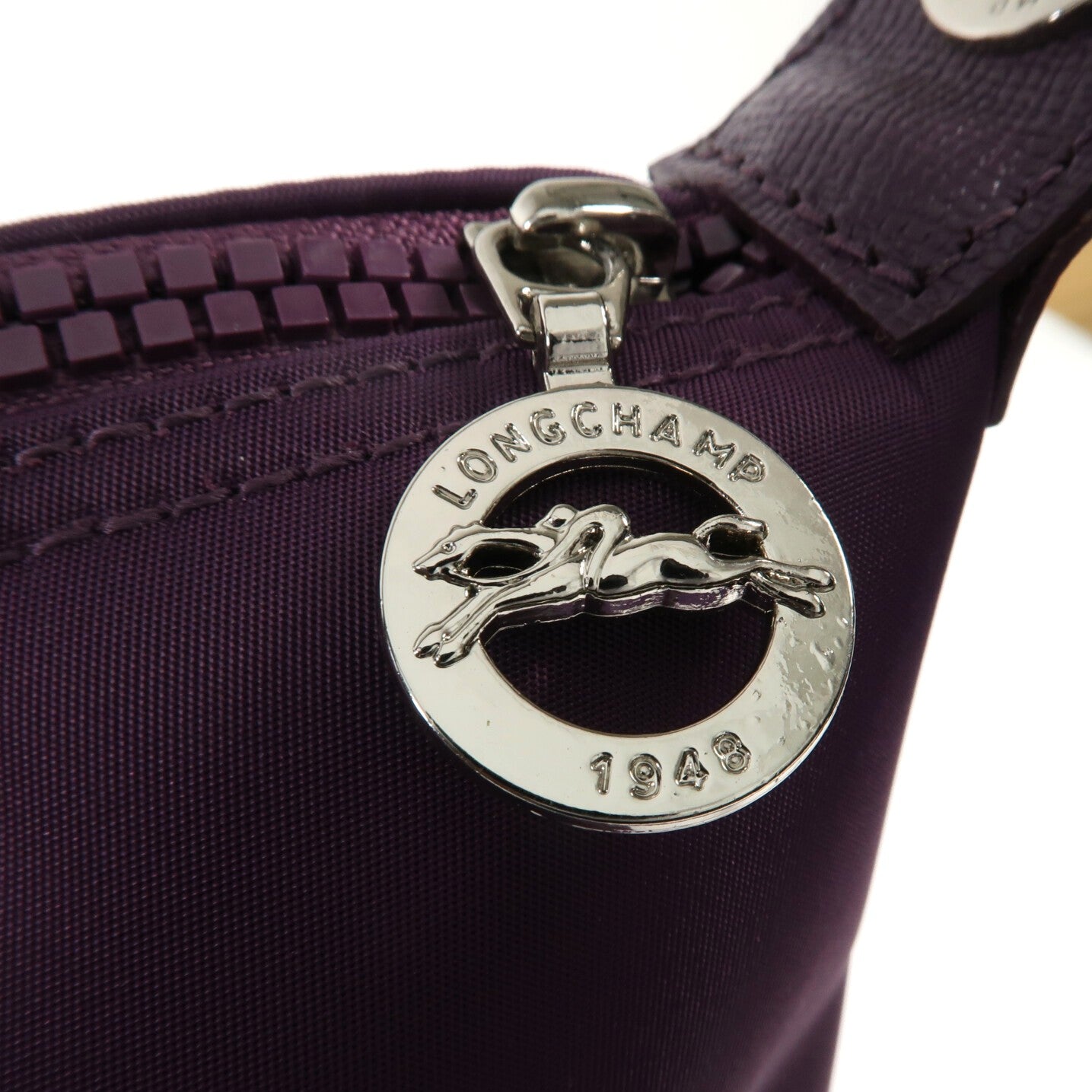 Longchamp 尼龍2 Way Shoulder銀扣手挽肩背兩用袋