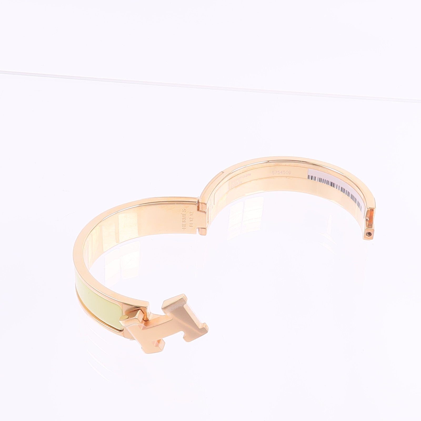 HERMES 金屬/琺瑯Clic H Bracelet手鐲