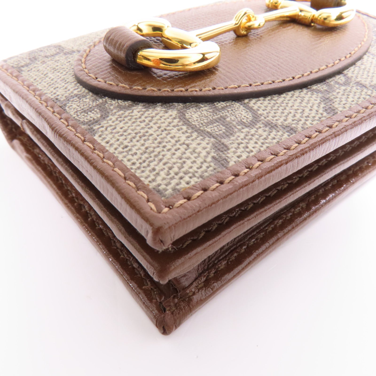 GUCCI 塗層帆布Wallet金扣錢包