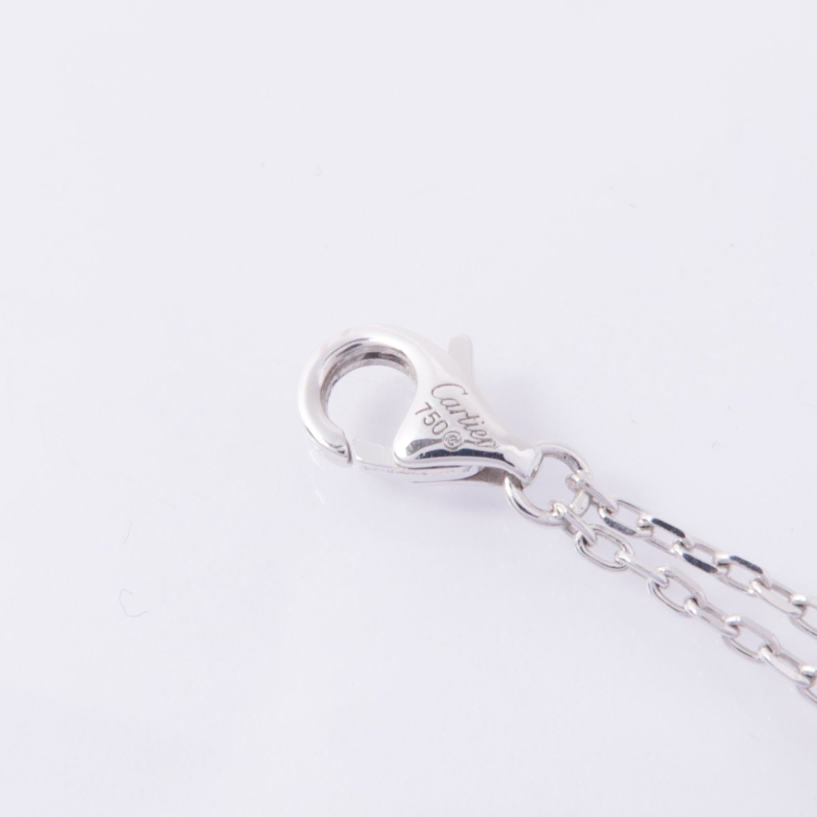 CARTIER 【激減優惠】18K白金Love Necklace 2P Diamond鑽石項鍊