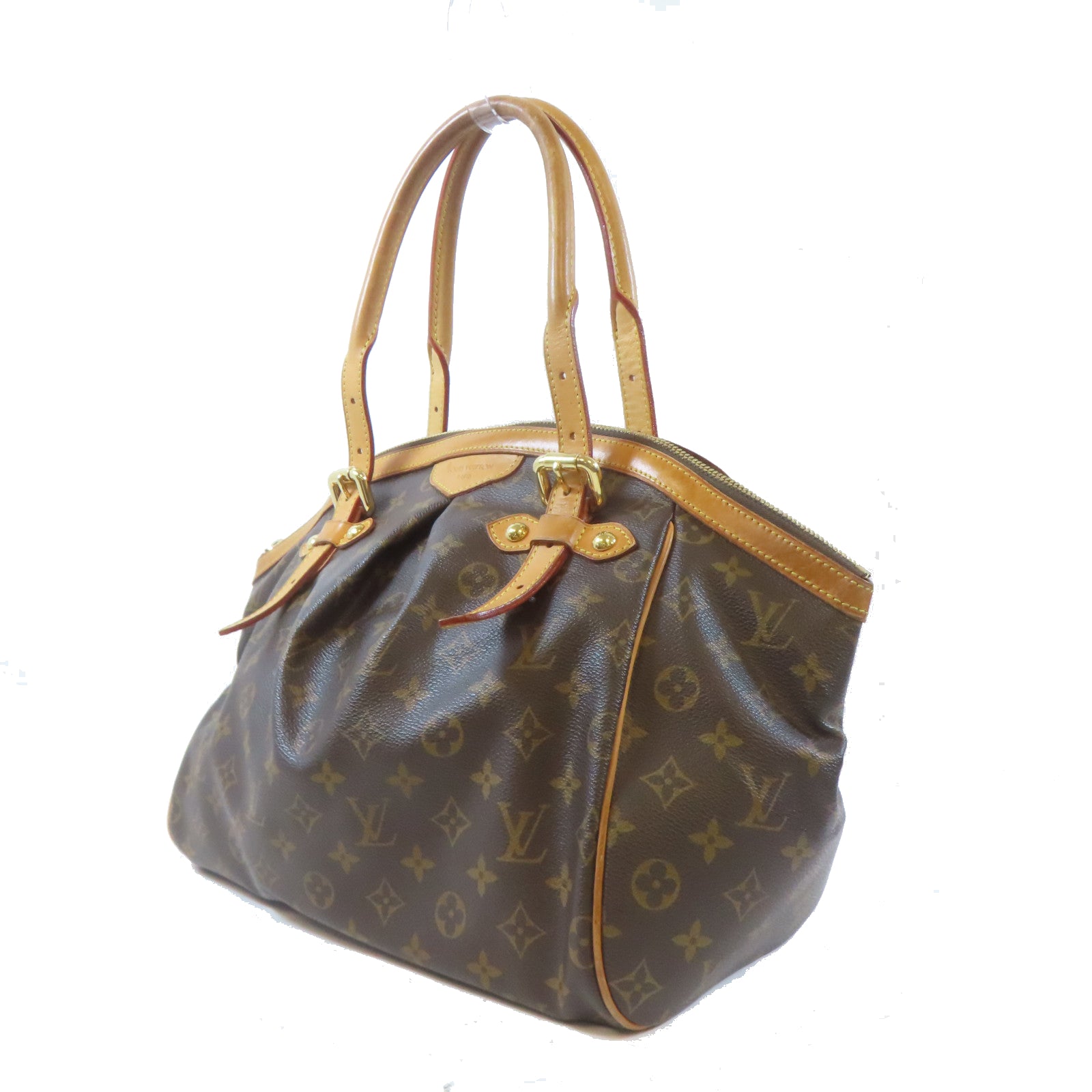 LOUIS VUITTON 【激減優惠】Monogram Tivoli GM金扣肩背袋啡色