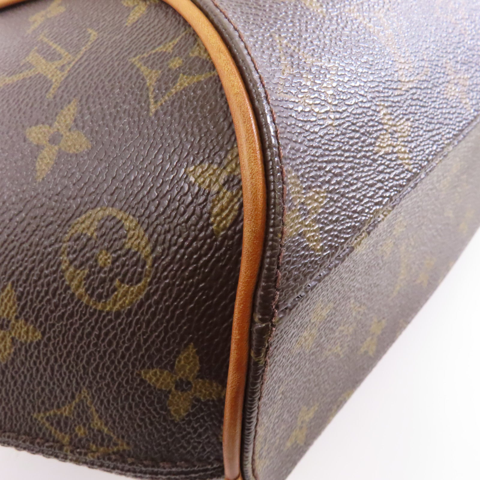 LOUIS VUITTON Monogram Elipse PM金扣手挽袋粉啡色