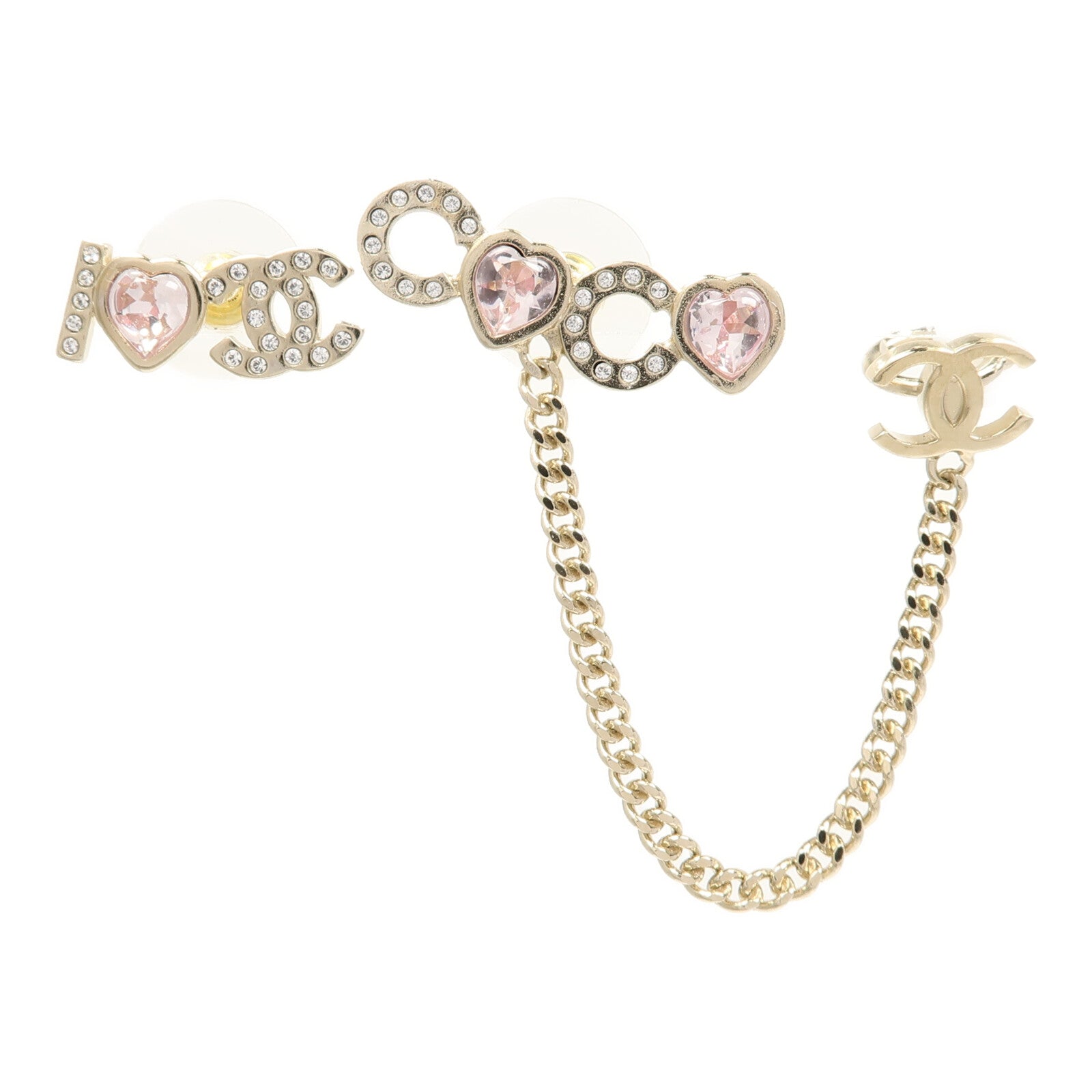 CHANEL 【萬聖節商品】金屬/PVC Coco Earrings耳環