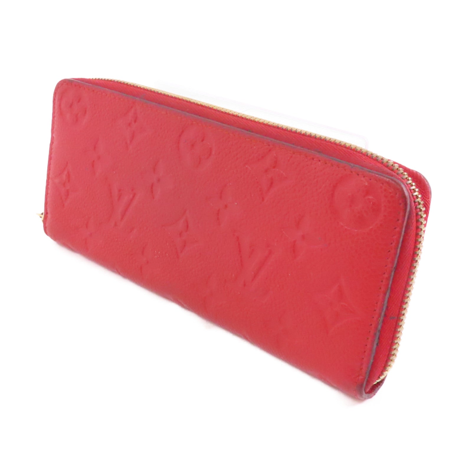 LOUIS VUITTON 【激減優惠】Monogram Empreinte Clemence Wallet金扣長錢包紅色