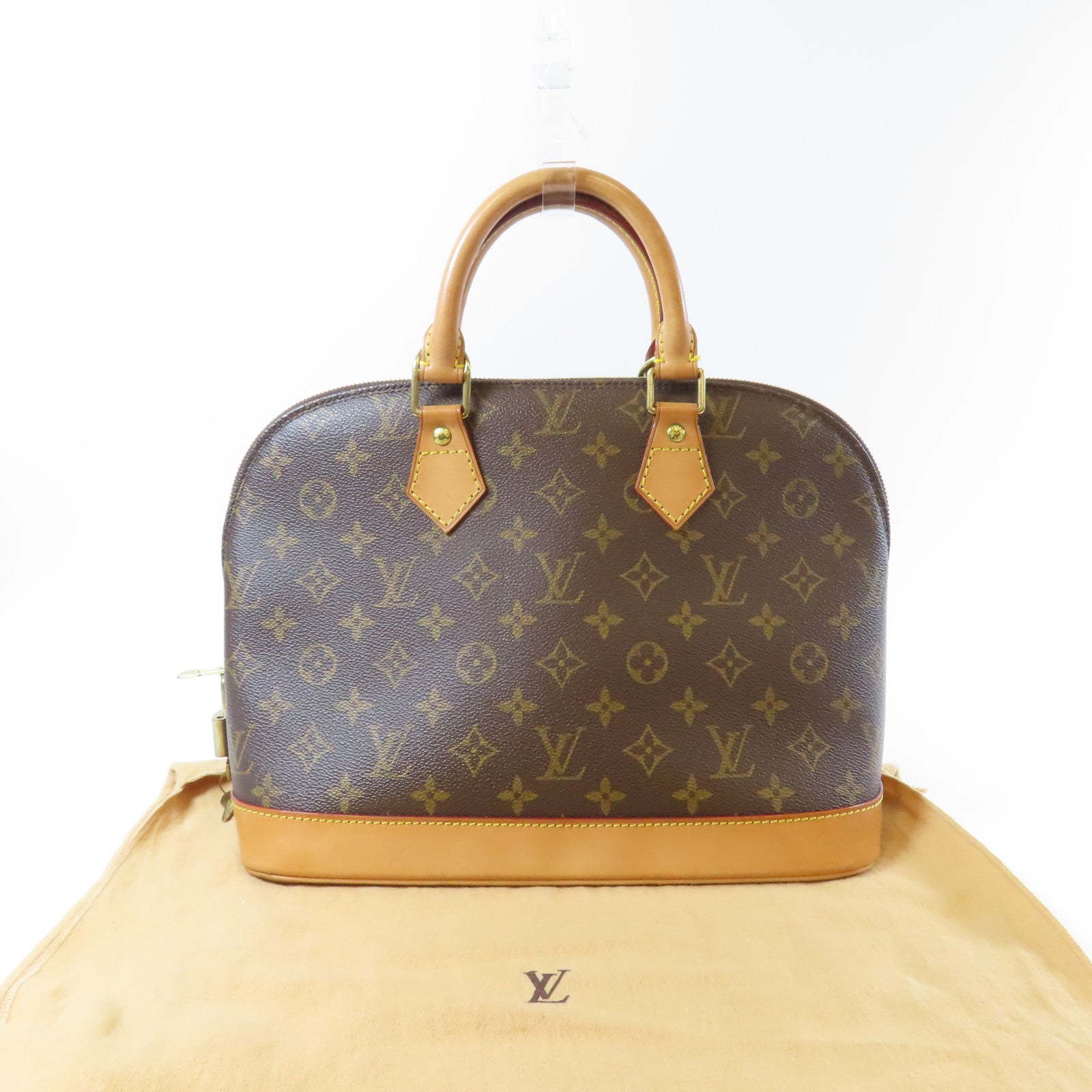 LOUIS VUITTON 【激減優惠】Monogram Alma金扣手挽袋啡色