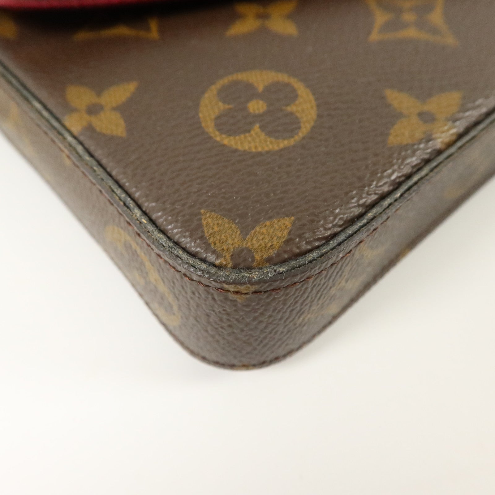 LOUIS VUITTON Monogram Pochette Felicie金扣鏈帶肩背袋