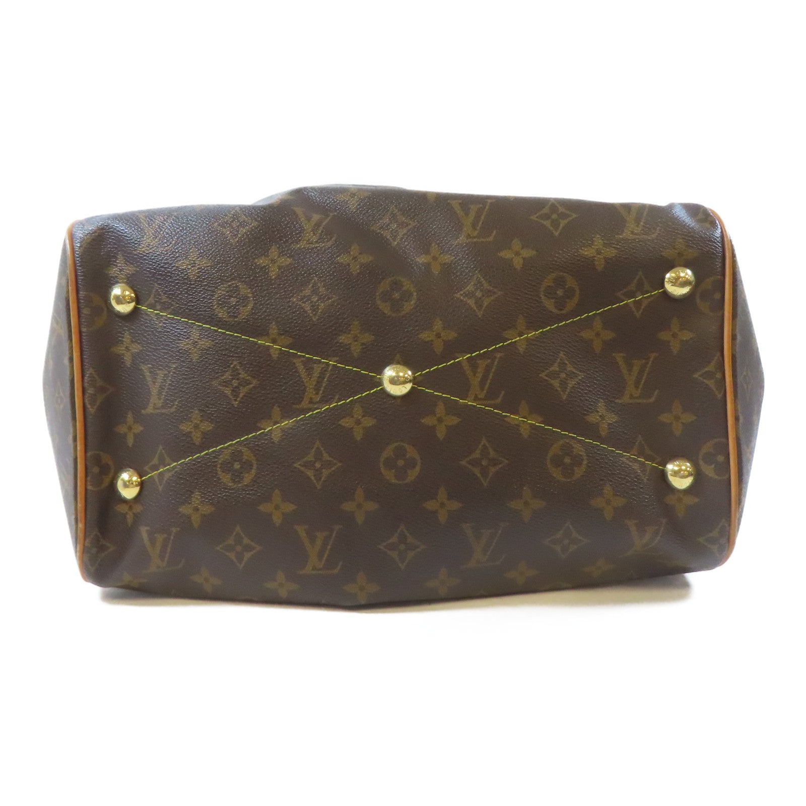 LOUIS VUITTON 【激減優惠】Monogram Tivoli GM金扣肩背袋啡色