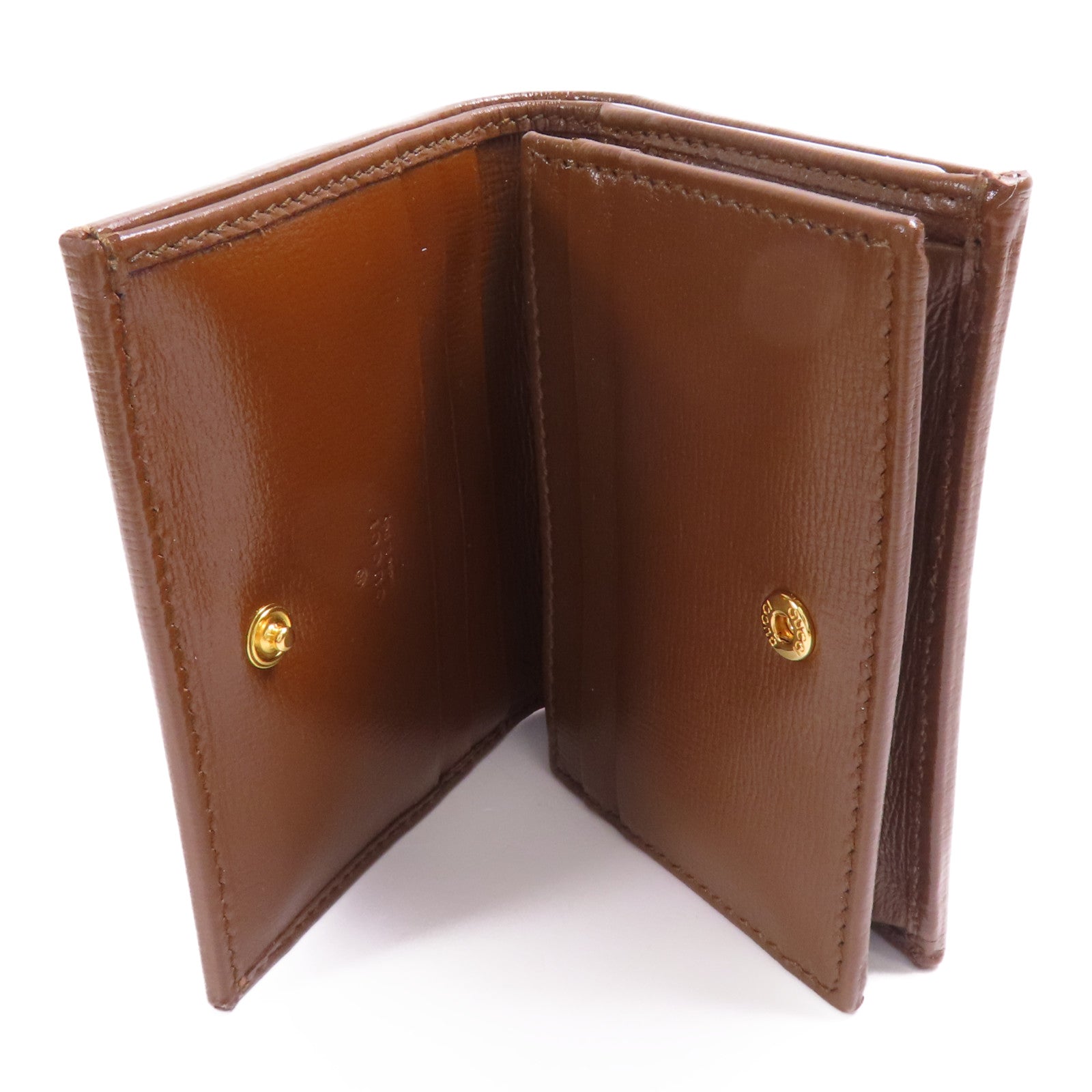 GUCCI 塗層帆布Wallet金扣錢包