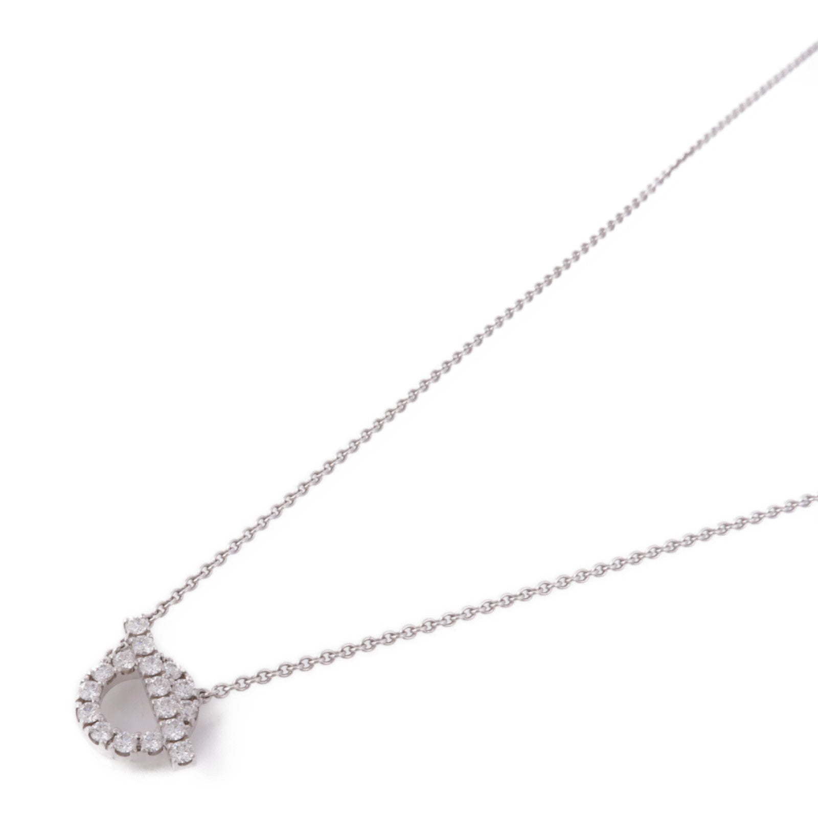 HERMES 【激減優惠】18K白金Finesse Pendant鑽石項鍊