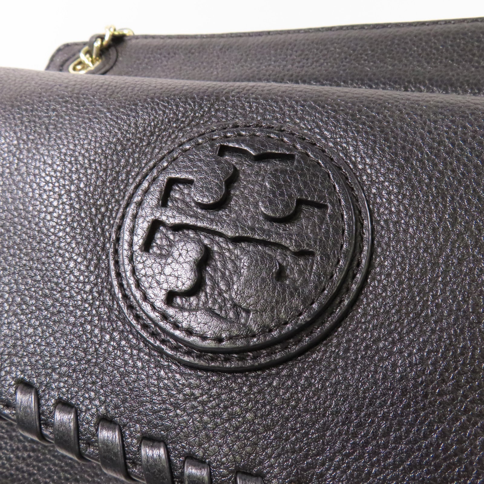 Tory Burch 皮革Shoulder Bag金扣鏈帶肩背袋