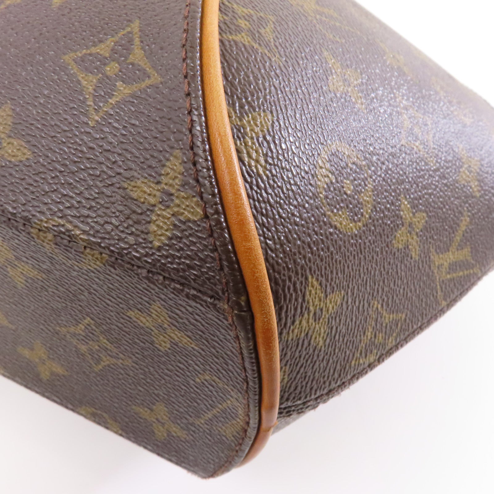 LOUIS VUITTON Monogram Elipse PM金扣手挽袋粉啡色