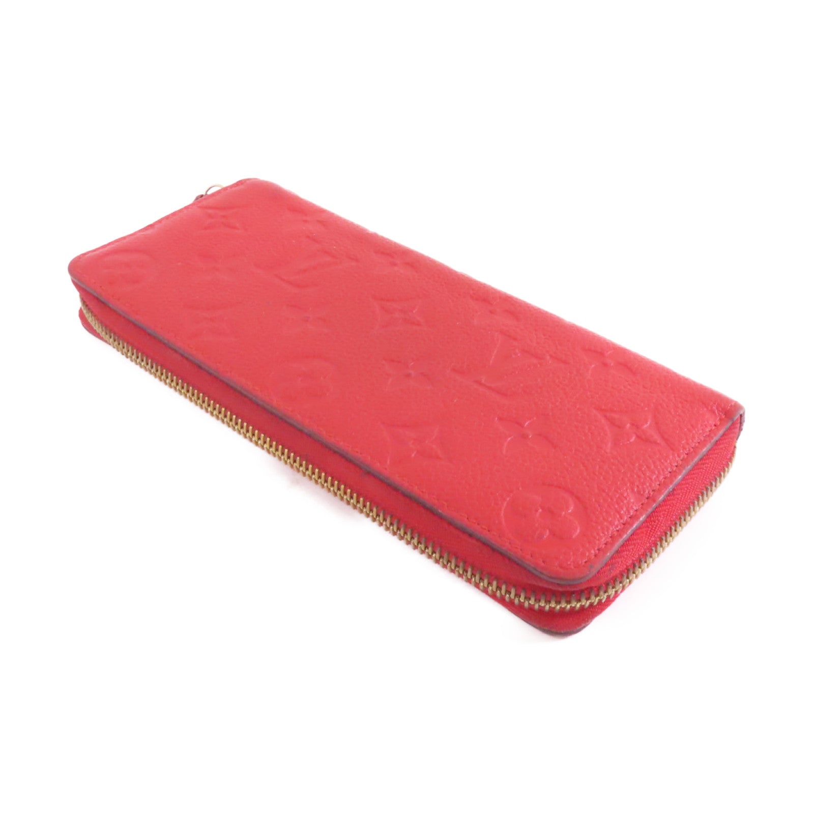 LOUIS VUITTON 【激減優惠】Monogram Empreinte Clemence Wallet金扣長錢包紅色