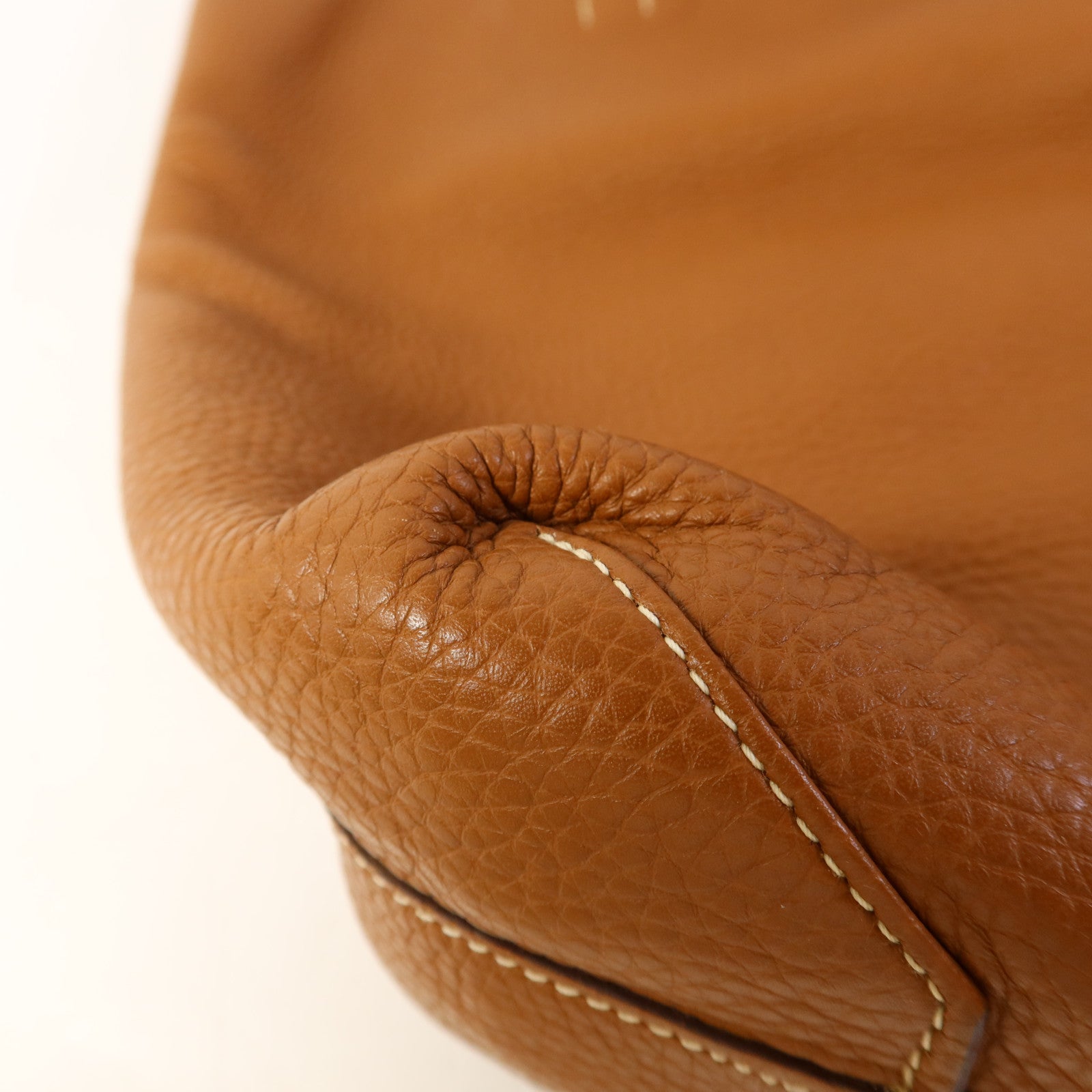 HERMES Clemence皮革Double Sens 35肩背袋/手挽袋Gold/Bleu Abysse