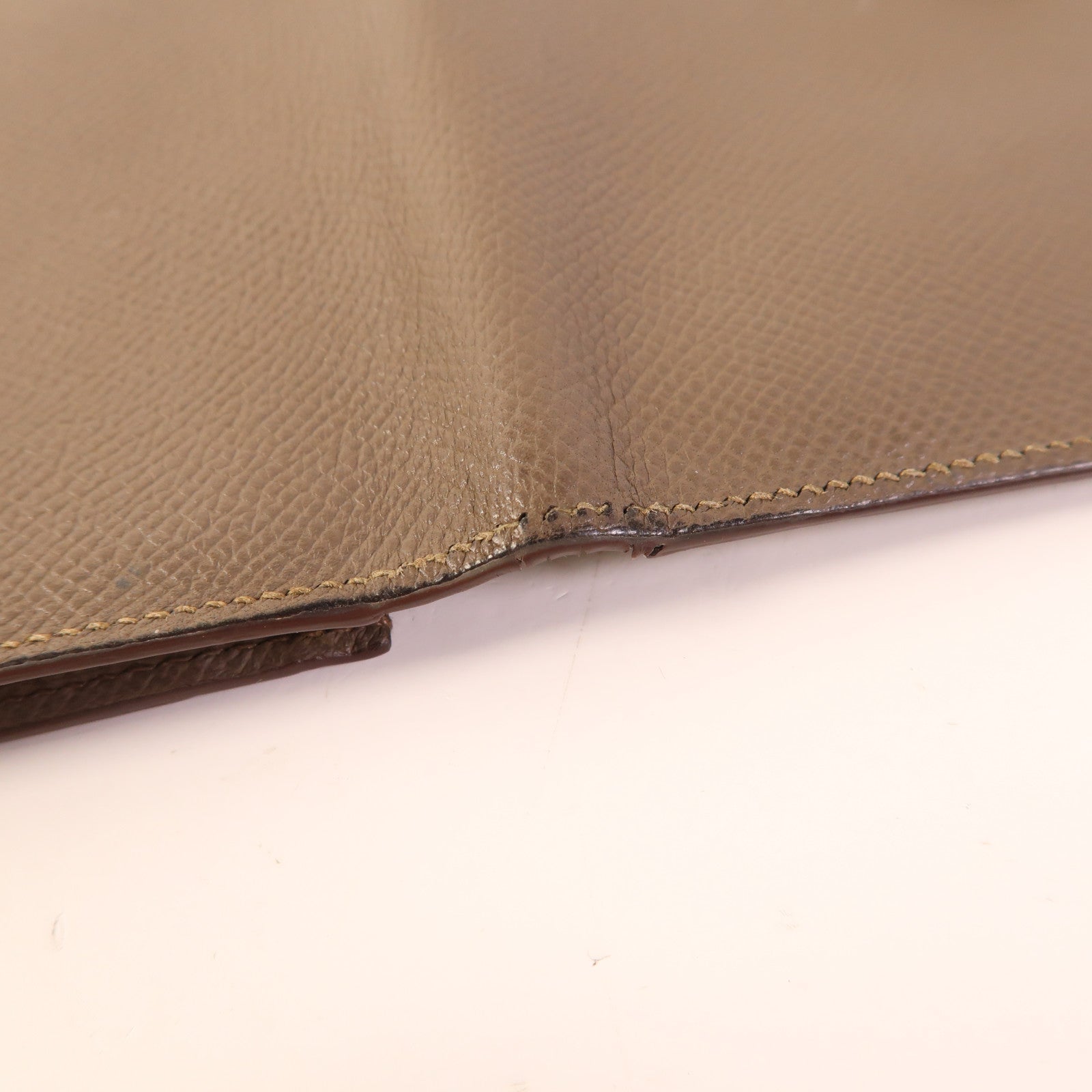 HERMES 【激減優惠】Epsom皮革Bearn Long Wallet銀扣錢包