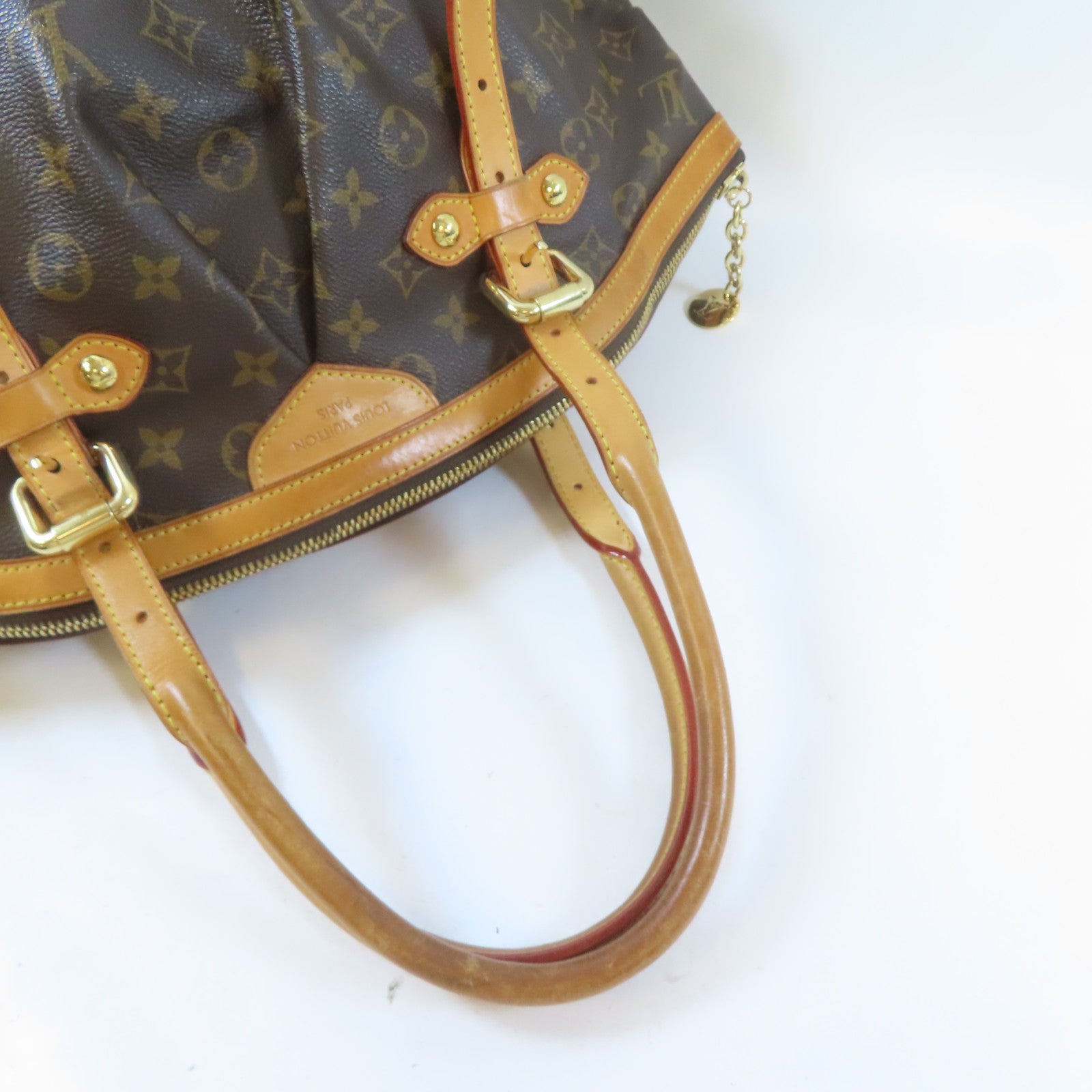 LOUIS VUITTON 【激減優惠】Monogram Tivoli GM金扣肩背袋啡色