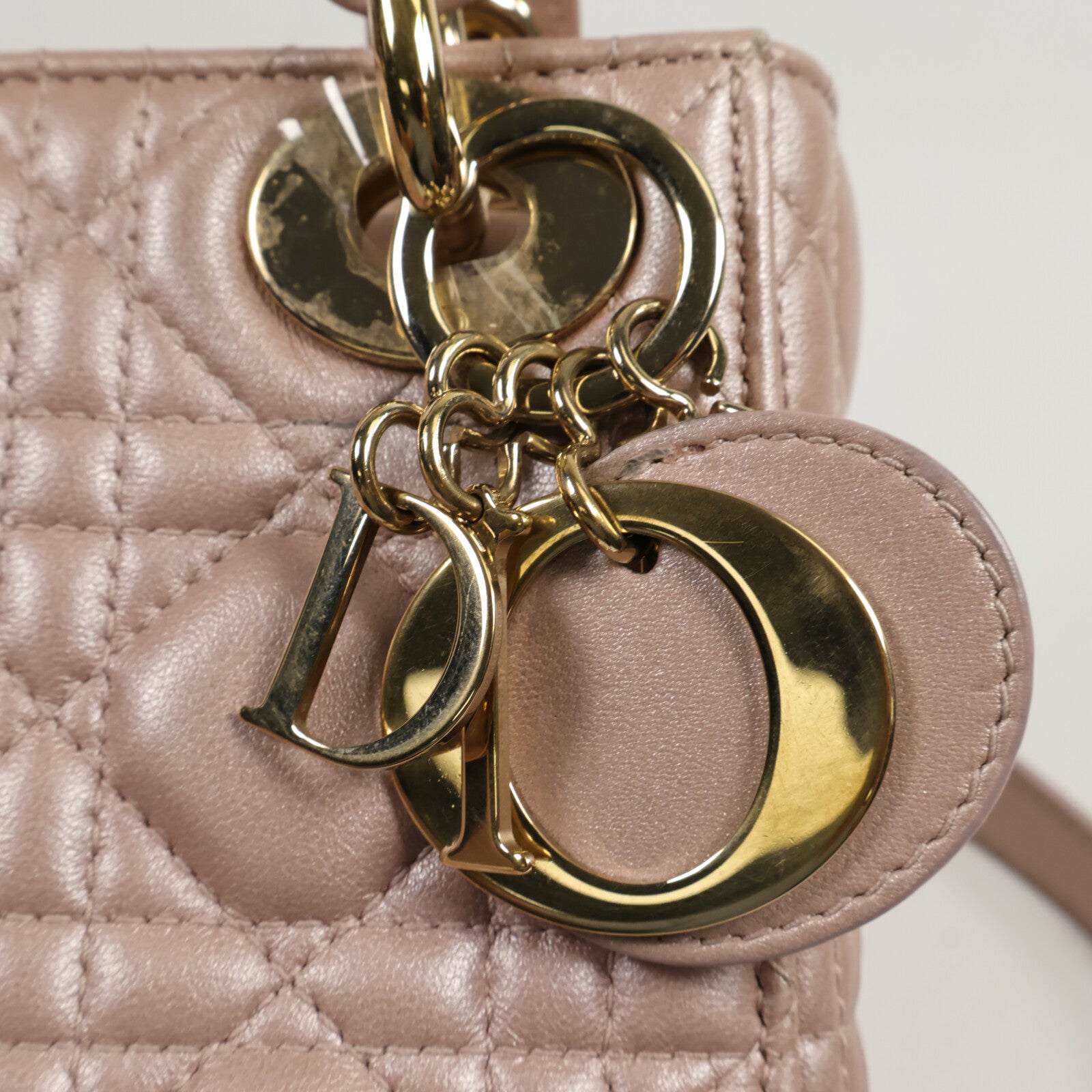 Dior 羊皮皮革Lady Dior Mini手挽肩背兩用袋