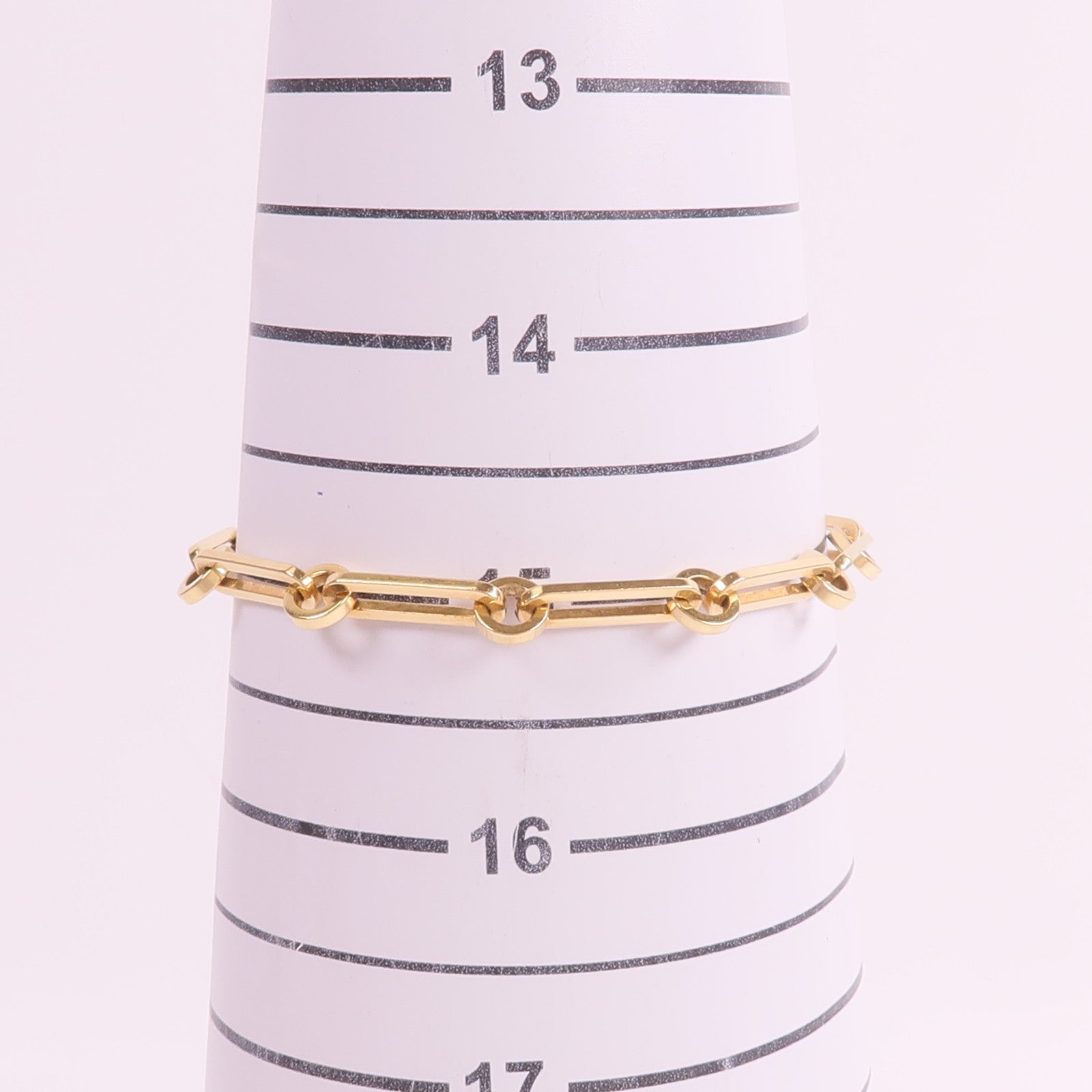 HERMES 18K玫瑰金Kelly Chaine Diamond Bracelet