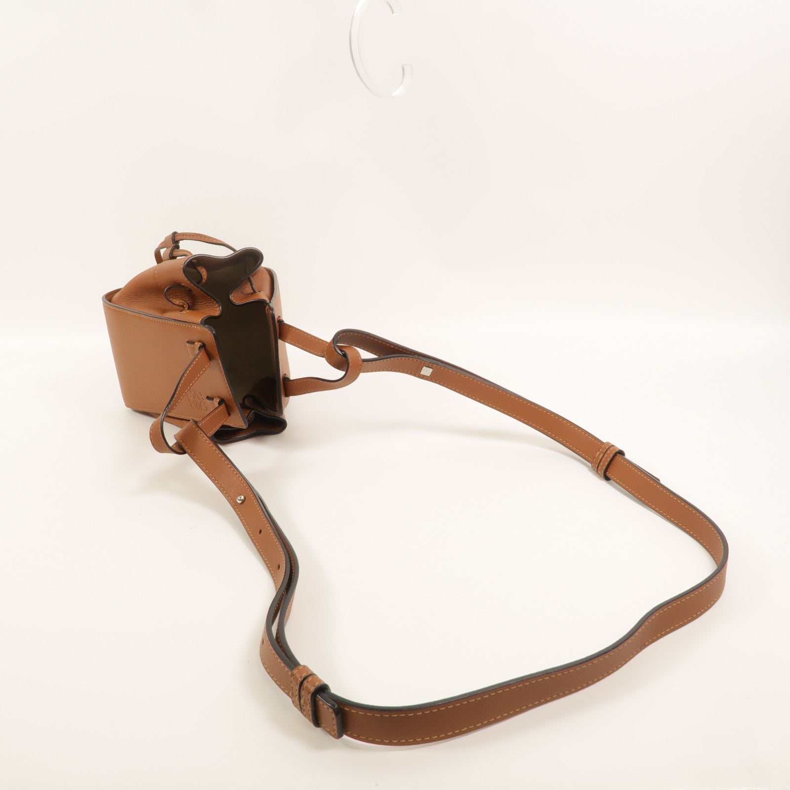 LOEWE 牛皮皮革Hammock mini手挽肩背兩用袋