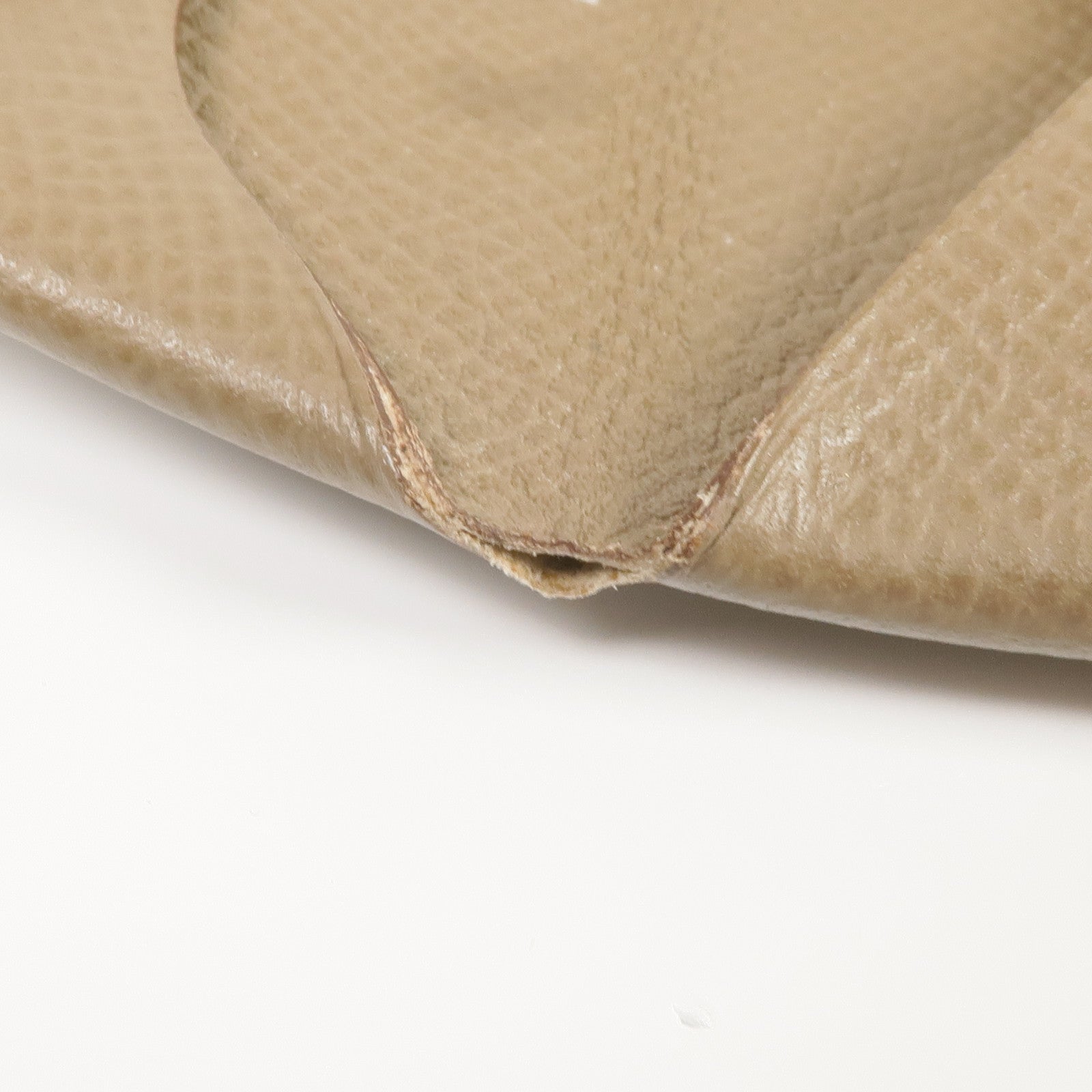 HERMES Epsom皮革Bastia Coin Case銀扣零錢包Etoupe