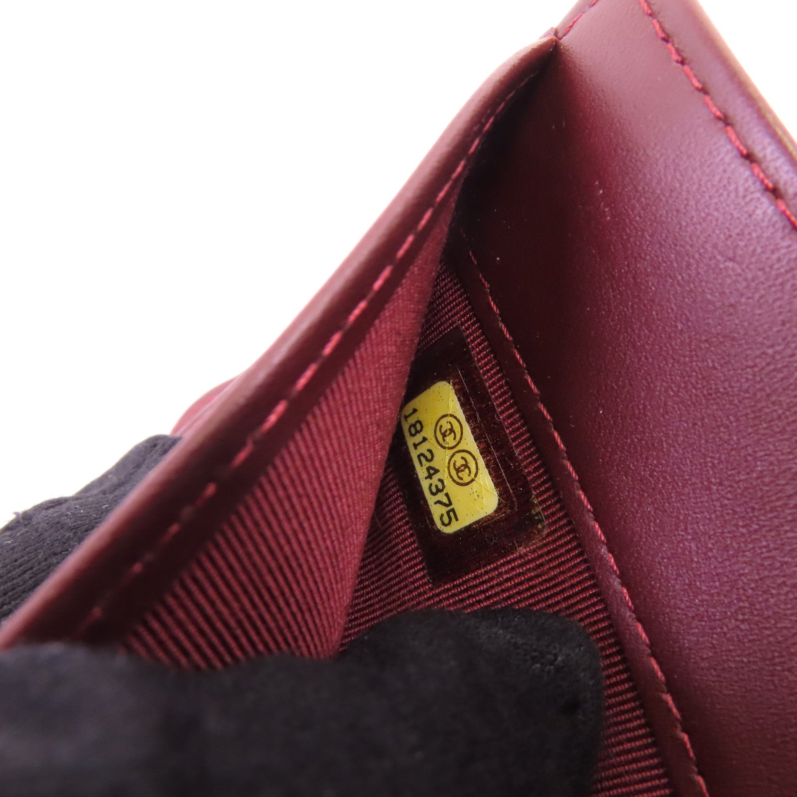 CHANEL 牛皮皮革Long Wallet銀扣長錢包