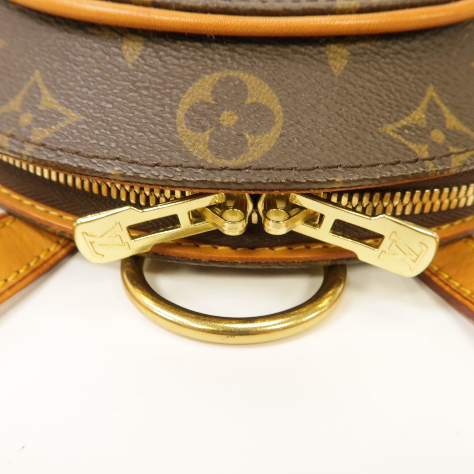 LOUIS VUITTON Monogram Ellipse Sac A Dos Backpack金扣背包棕色