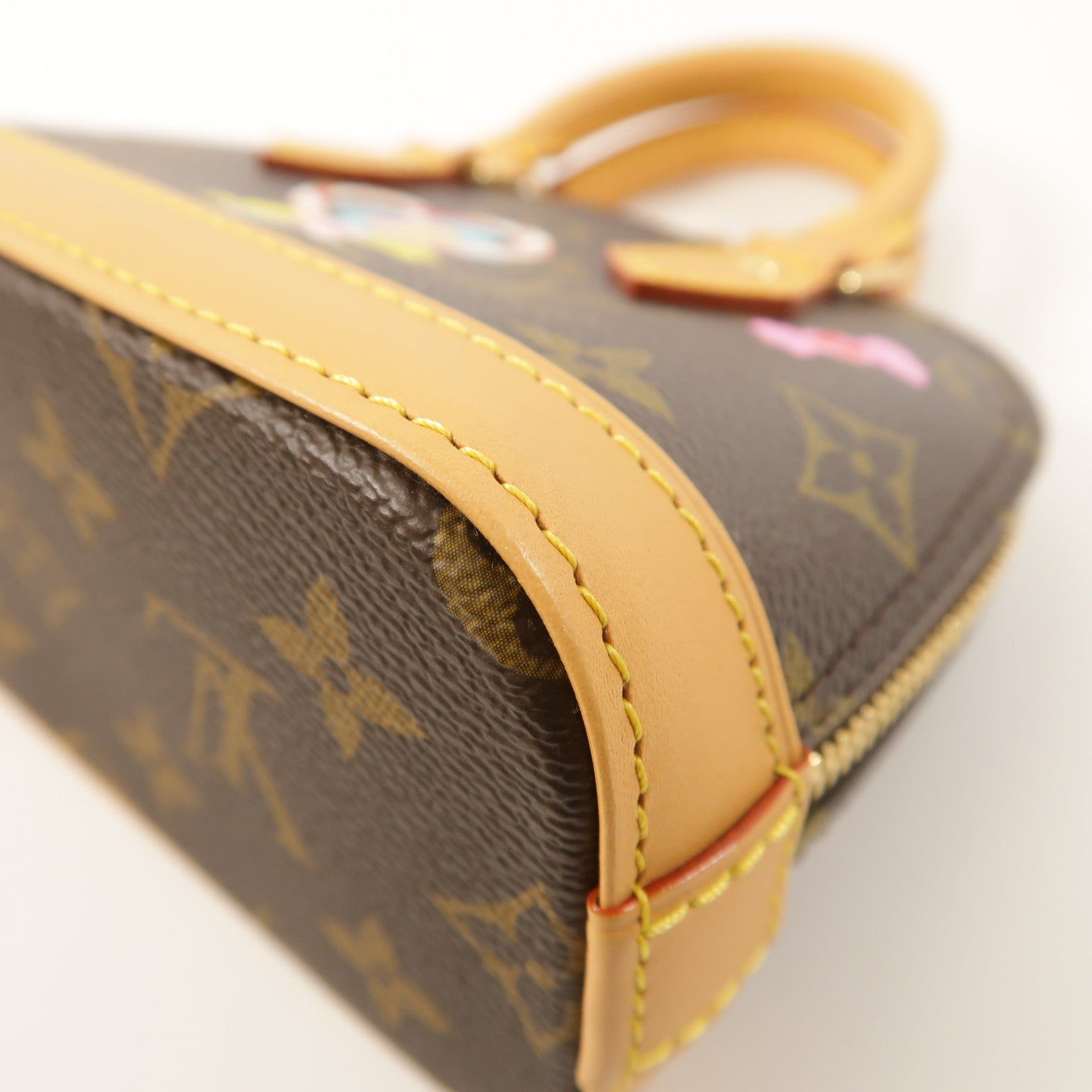 LOUIS VUITTON Monogram Nano Alma Vivienne金扣手挽肩背兩用袋