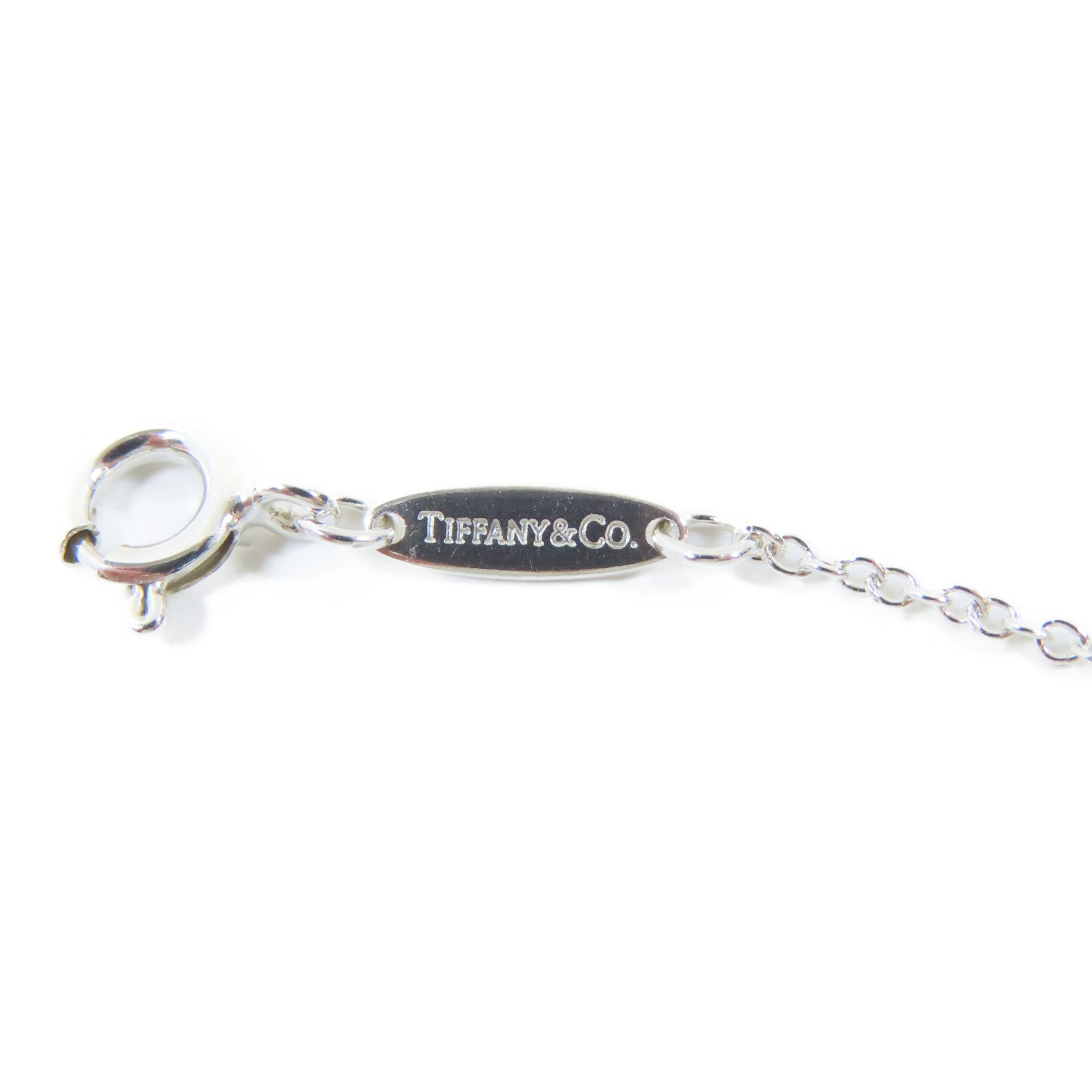 TIFFANY＆CO 925純銀Elsa Peretti Heart Pendant Necklace項鍊#40cm