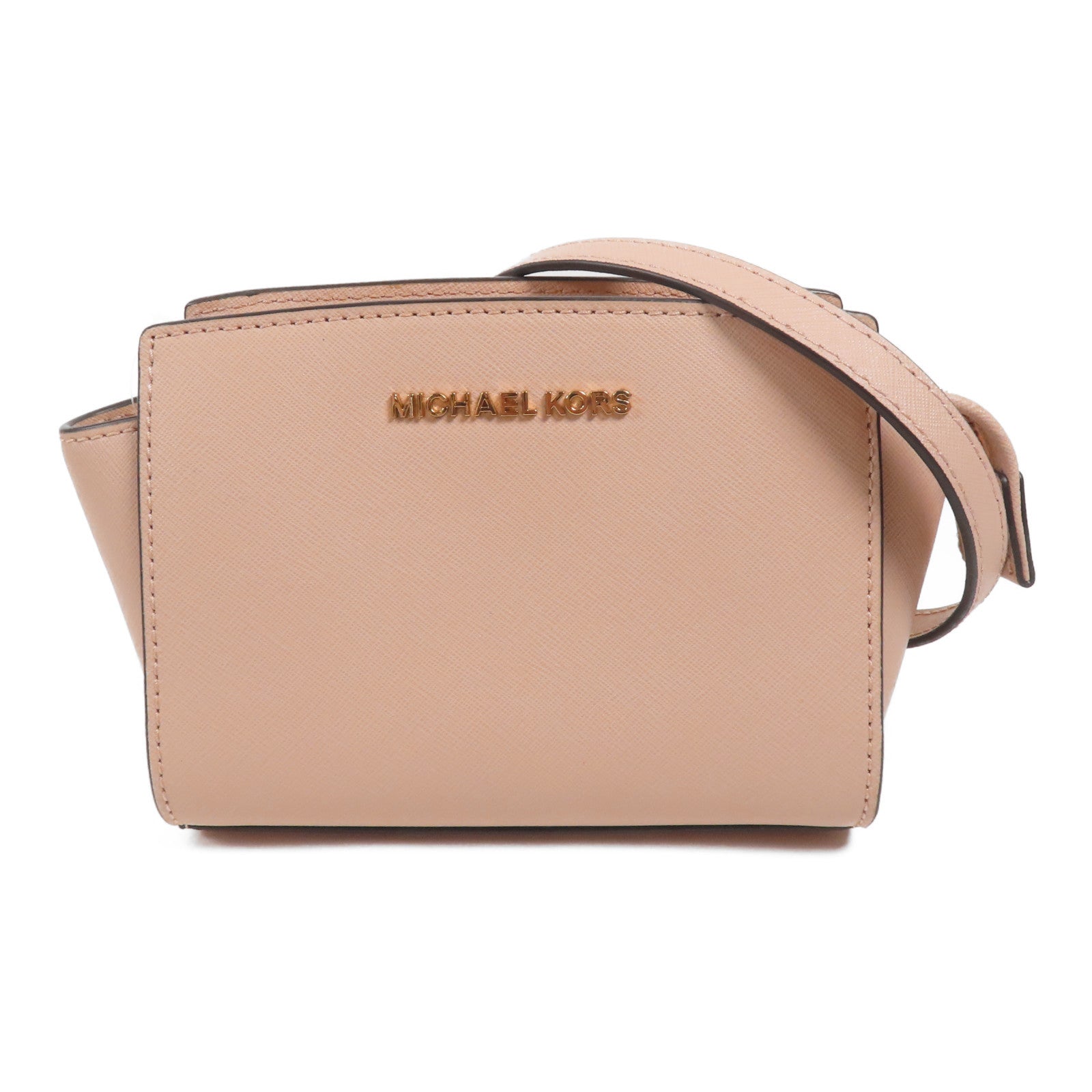 Michael Kors 牛皮皮革Selma Mini金扣肩背袋