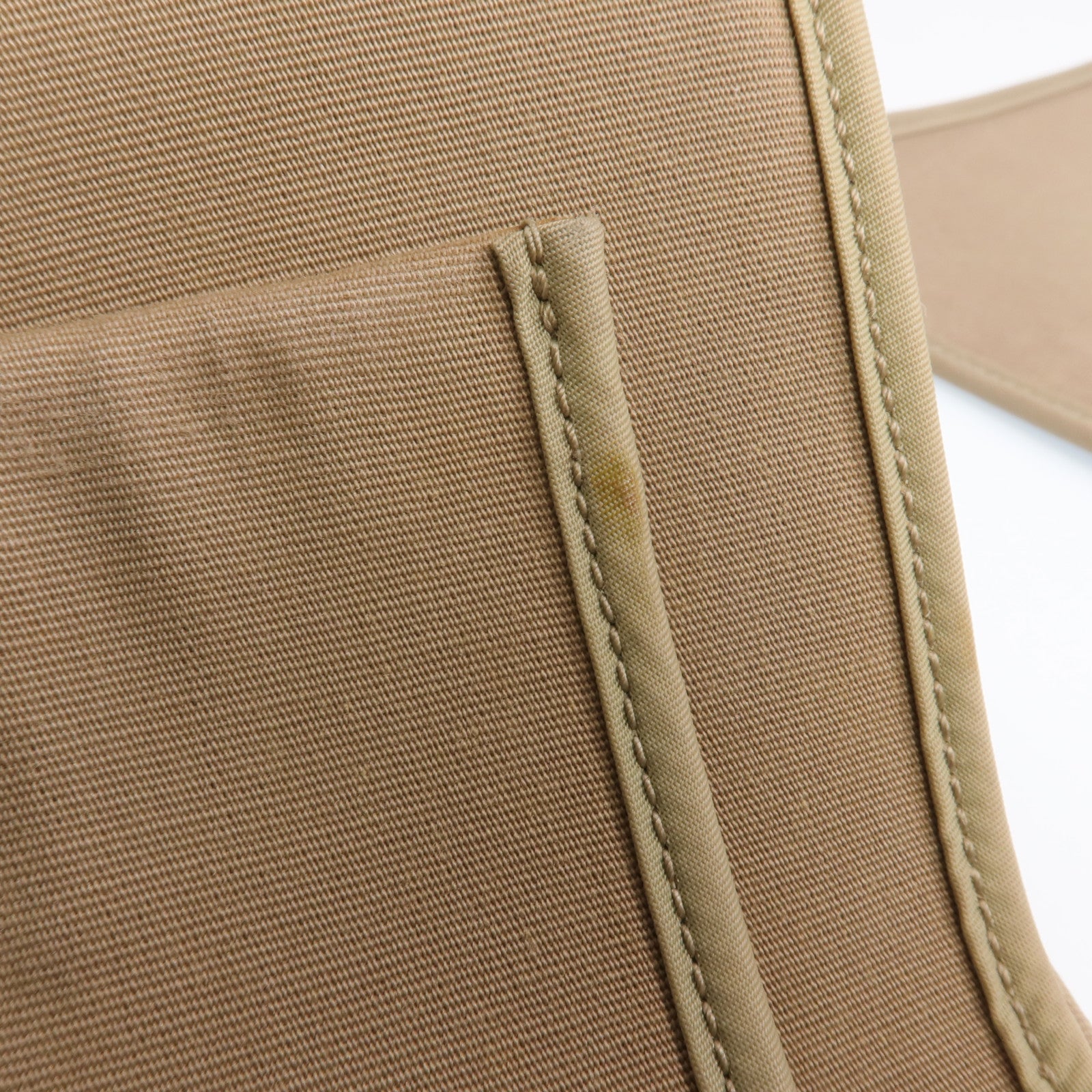HERMES 帆布Herbag PM銀扣手挽肩背兩用袋Etoupe