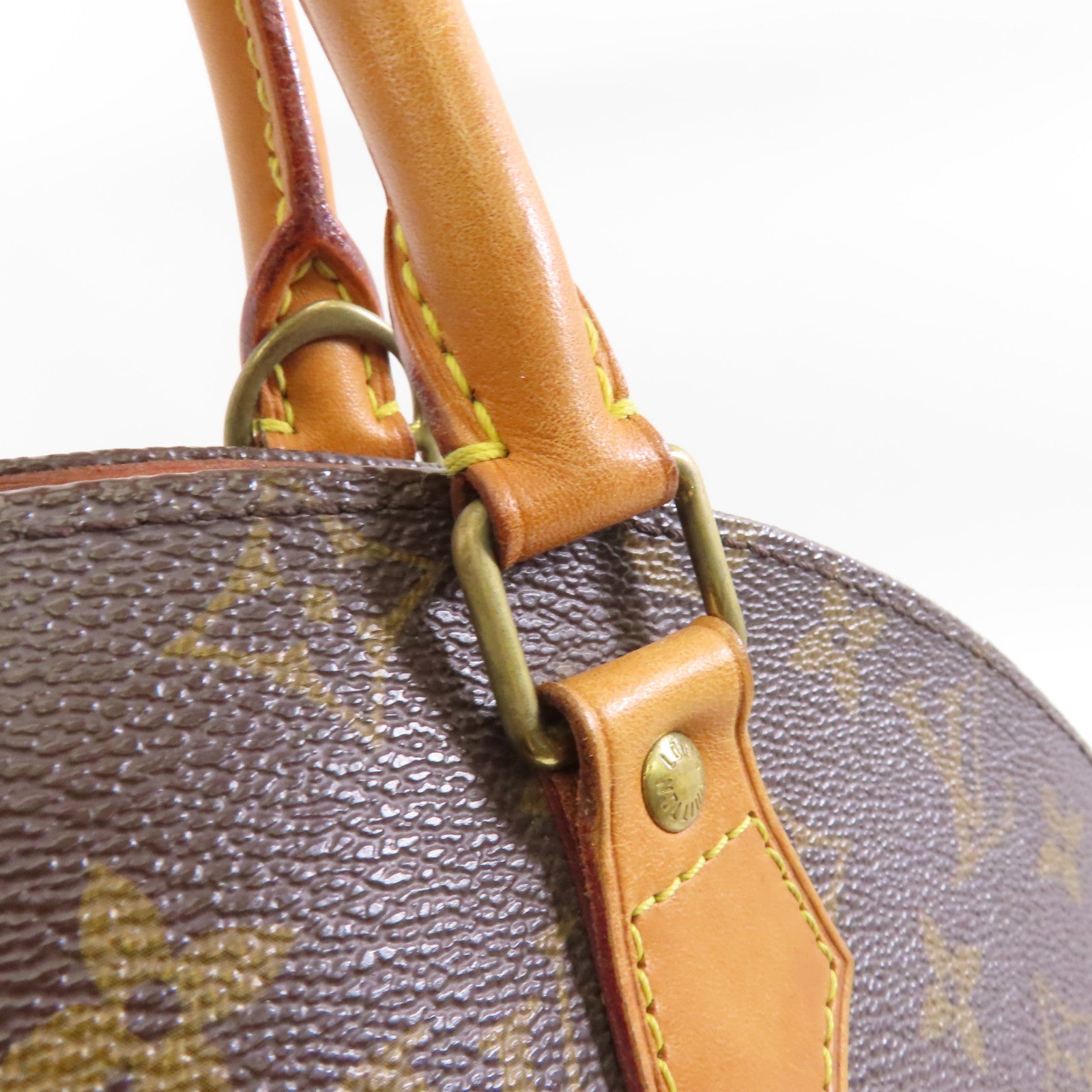 LOUIS VUITTON Monogram Elipse PM金扣手挽袋粉啡色