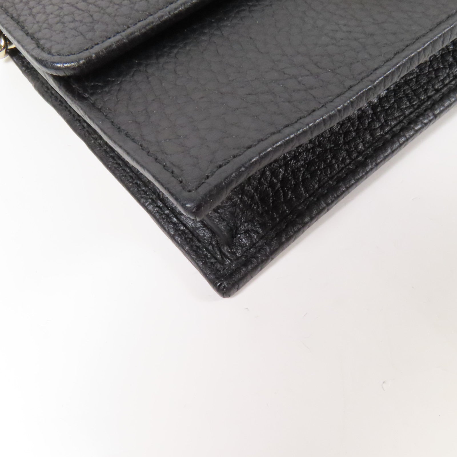 GUCCI 牛皮皮革GG Interlocking金扣鏈帶肩背袋