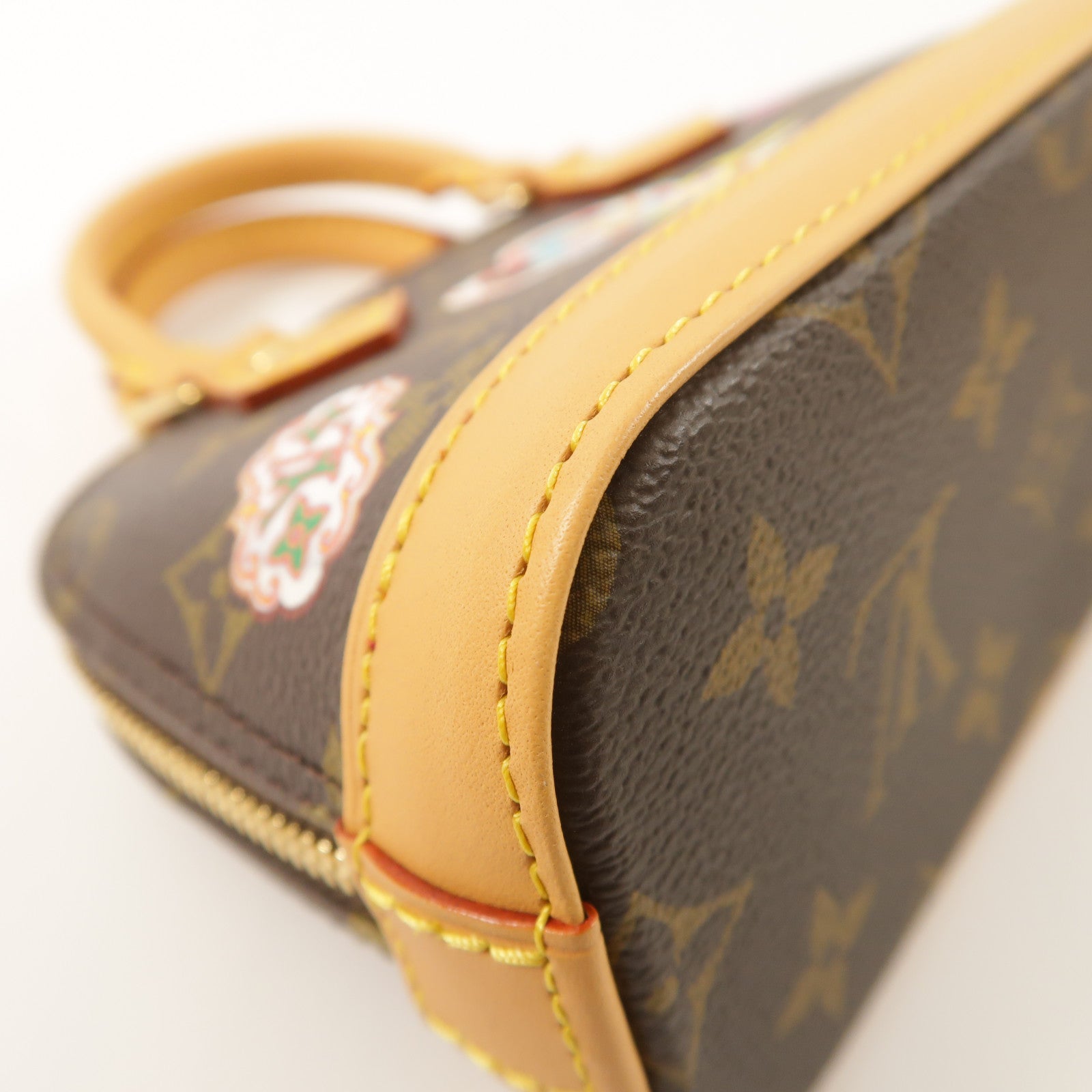 LOUIS VUITTON Monogram Nano Alma Vivienne金扣手挽肩背兩用袋