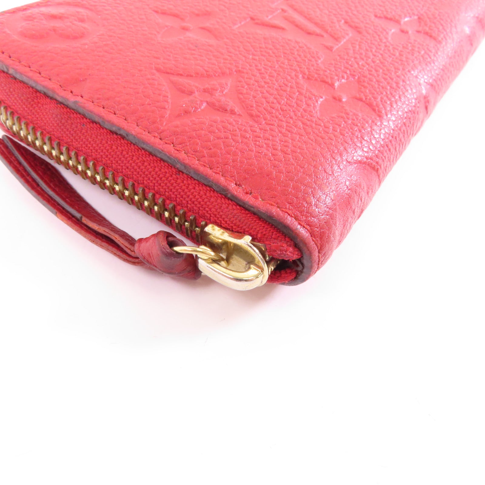 LOUIS VUITTON 【激減優惠】Monogram Empreinte Clemence Wallet金扣長錢包紅色