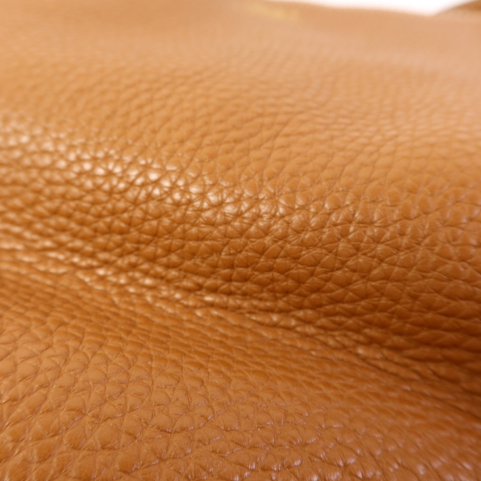 HERMES Clemence皮革Double Sens 35肩背袋/手挽袋Gold/Bleu Abysse