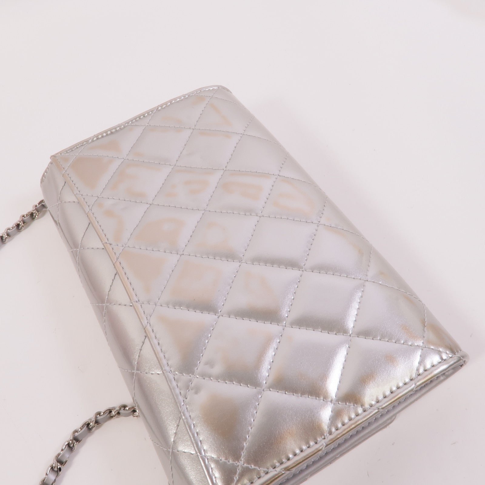 CHANEL 漆皮皮革Wallet On Chain肩背袋