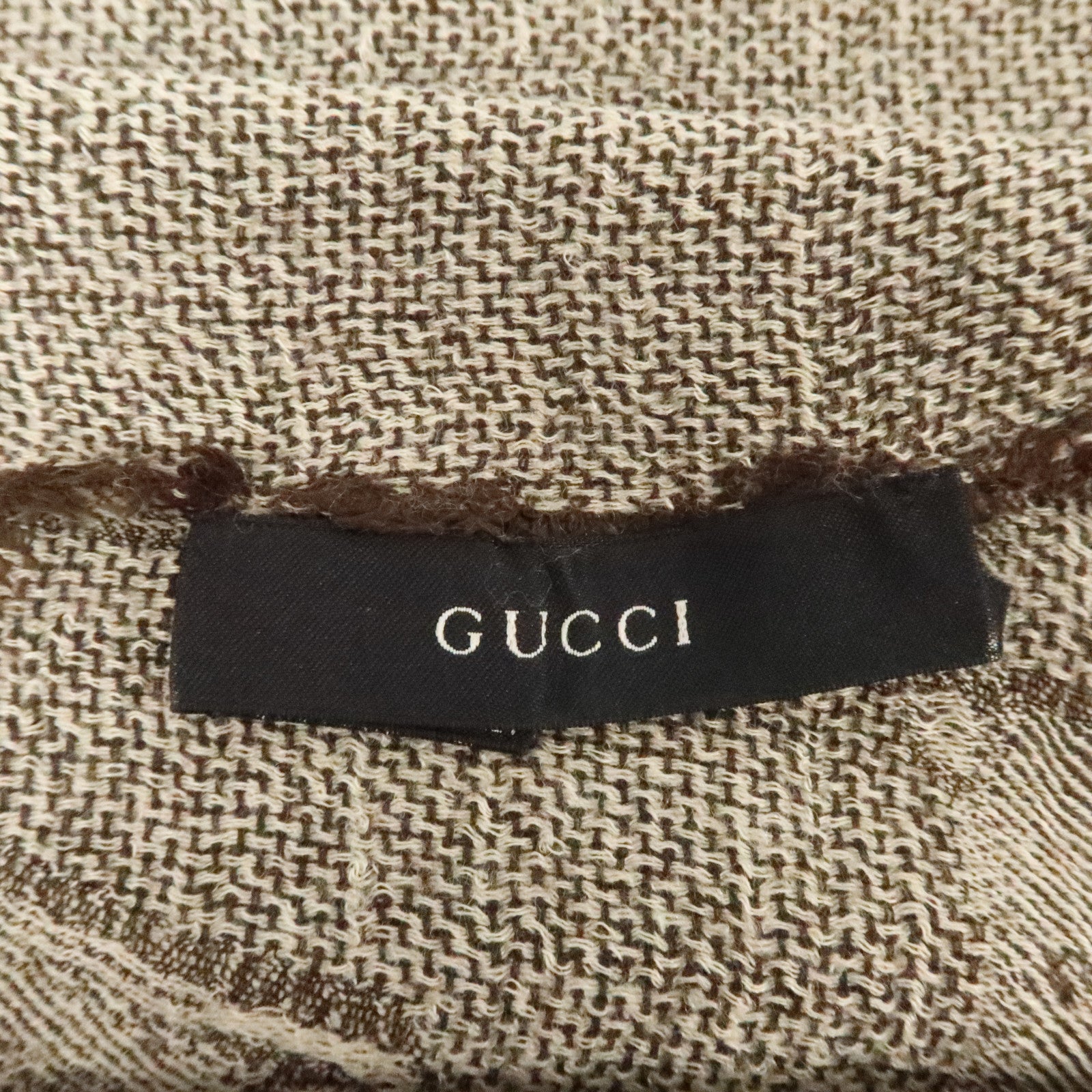 GUCCI 羊毛/絲質/莫代爾Scarf 160x65cm絲巾