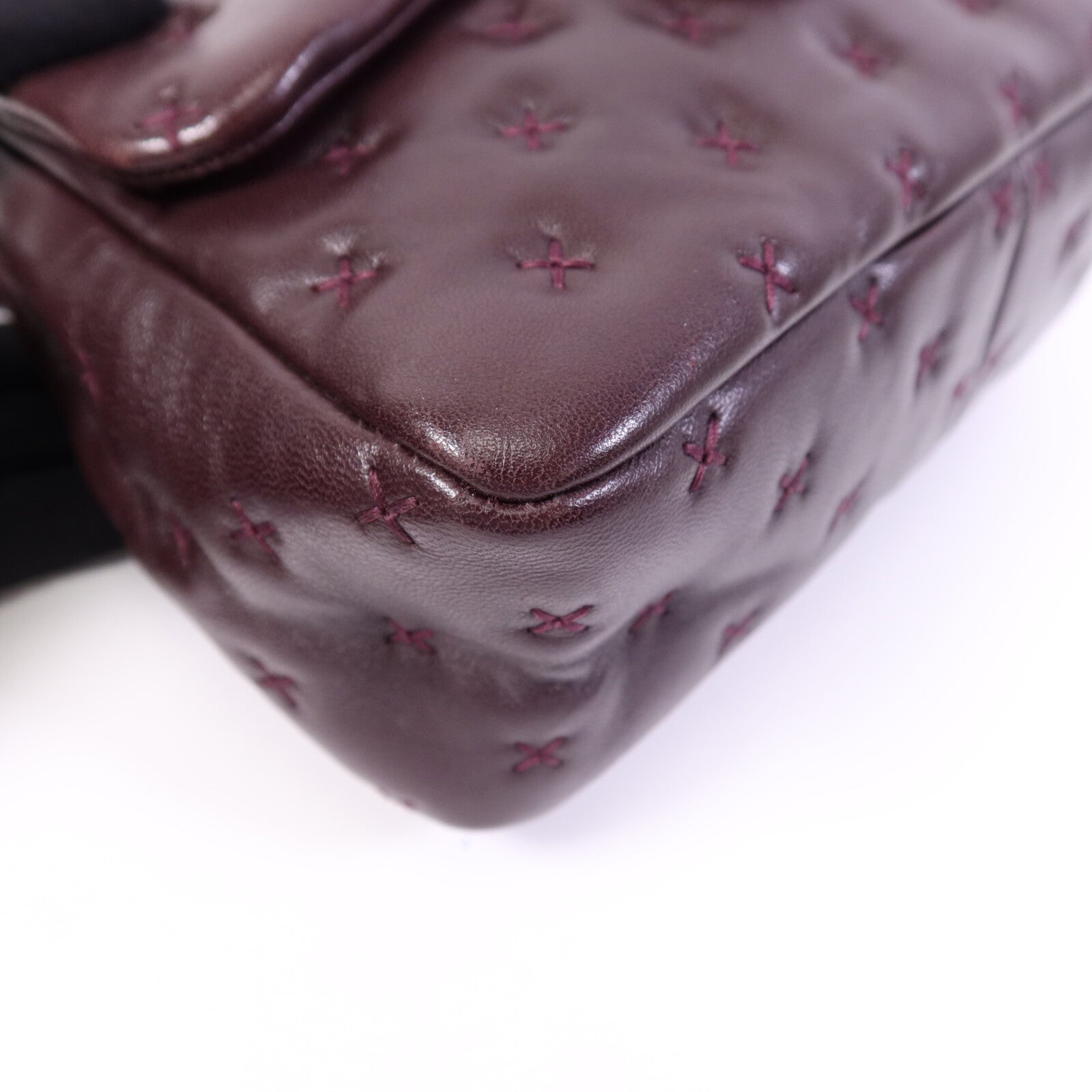 CHANEL 羊皮皮革CoCo Handle金扣鏈帶手挽肩背兩用袋