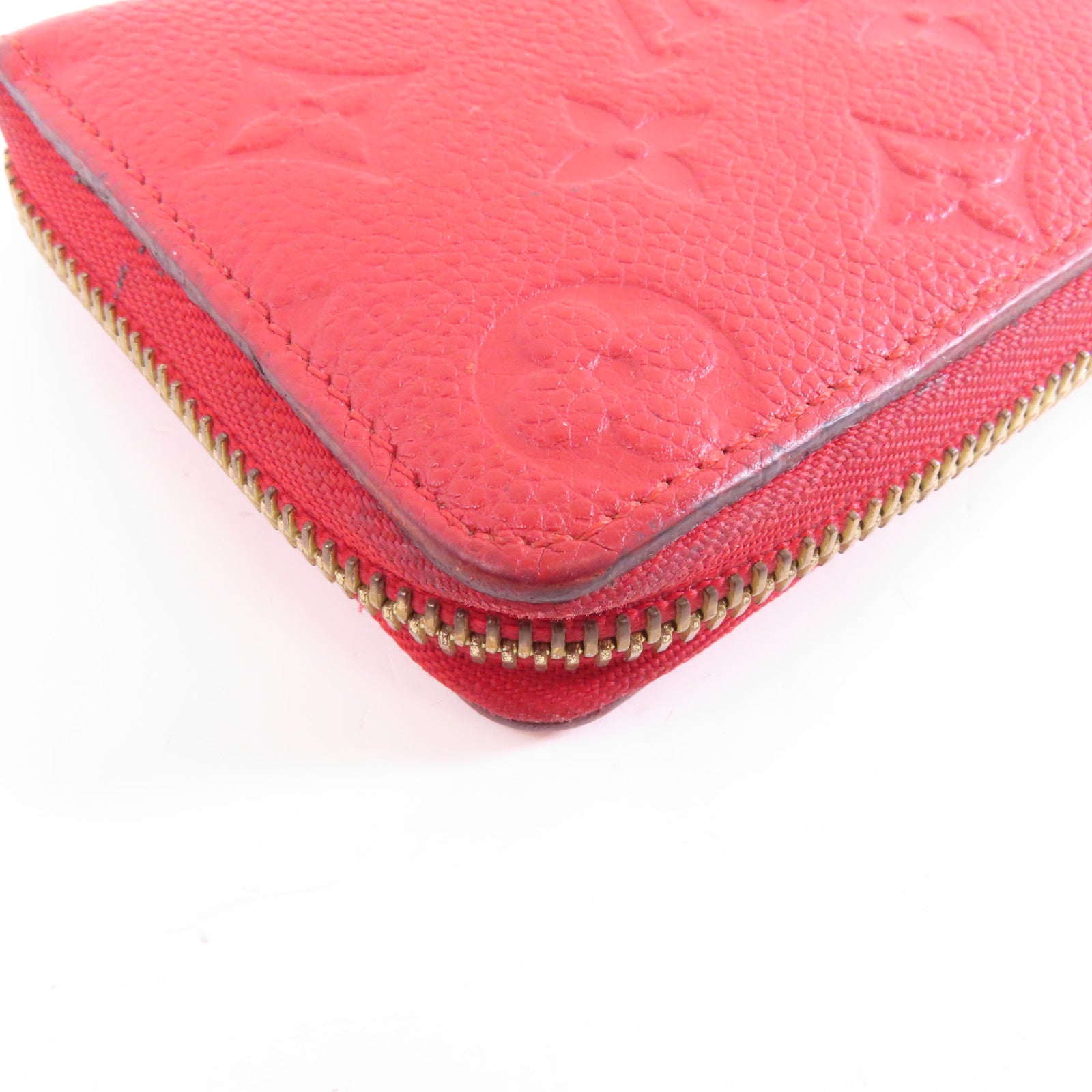 LOUIS VUITTON 【激減優惠】Monogram Empreinte Clemence Wallet金扣長錢包紅色