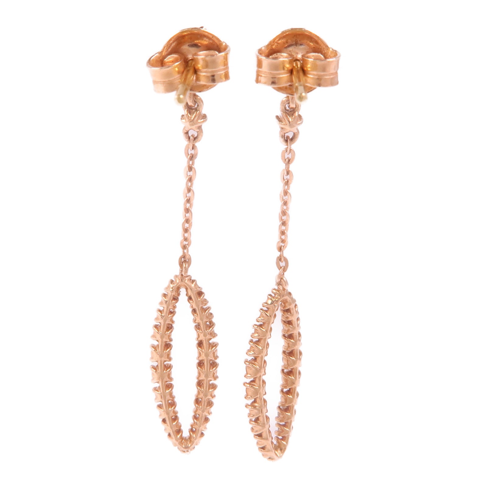 JEWELRY 14K玫瑰金Diamond Earrings鑽石耳環