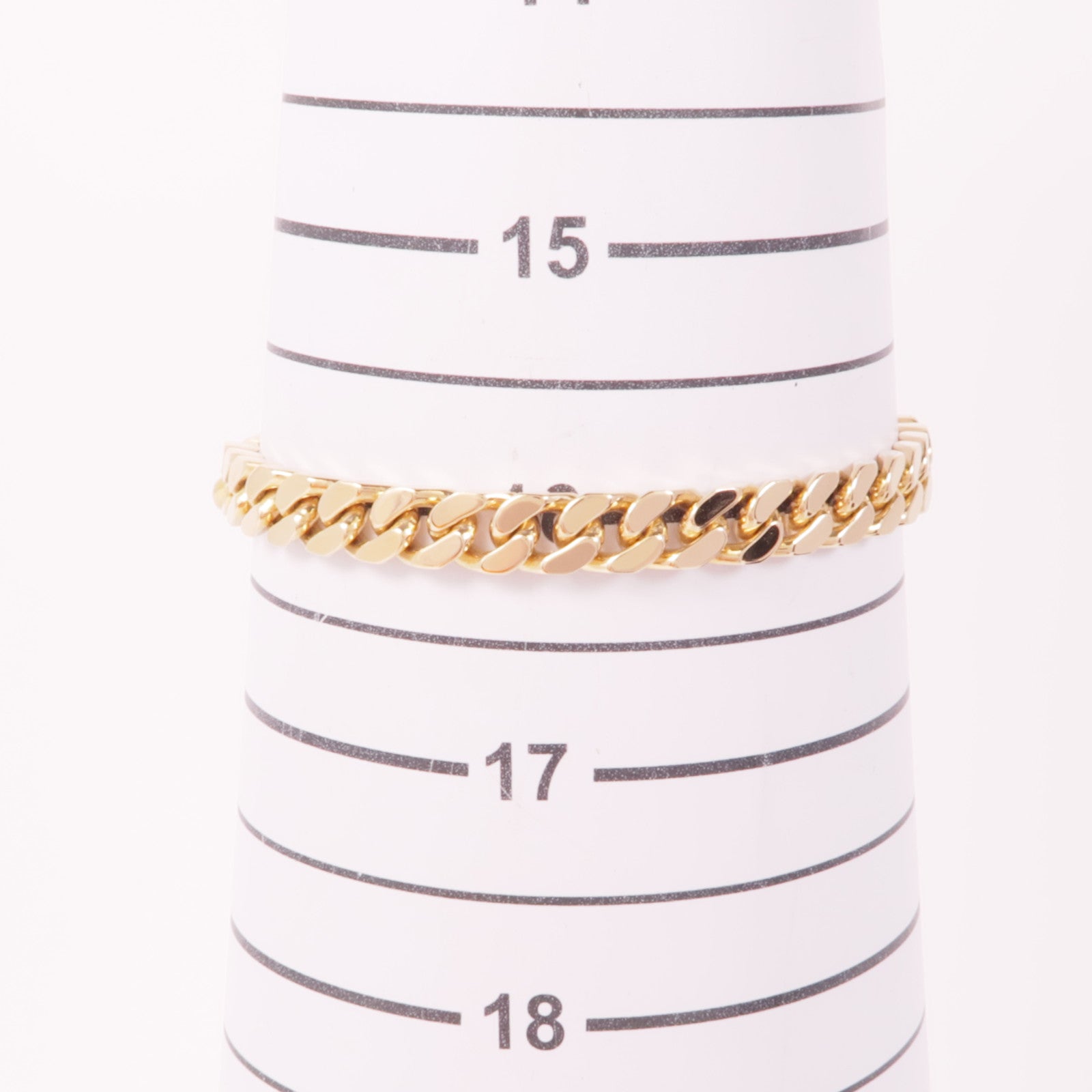 HERMES 18K玫瑰金/鑽石Kelly Gourmette Diamond Bracelet手鏈